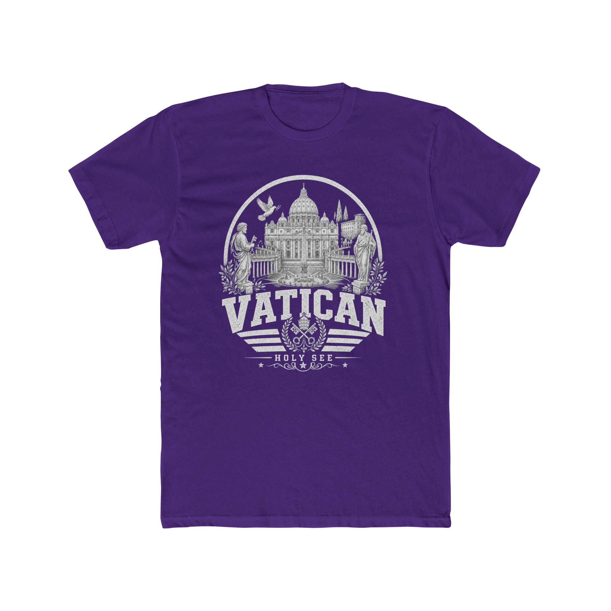 Vatican vintage landmarks men's tee — iconic landmark design | Nameshi Destinations (view 13)