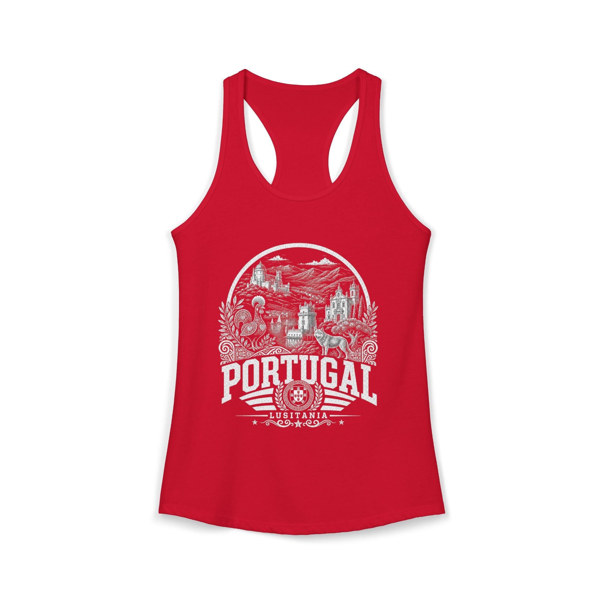 Portugal vintage landmarks tank top — iconic landmark design | Nameshi Destinations (view 16)