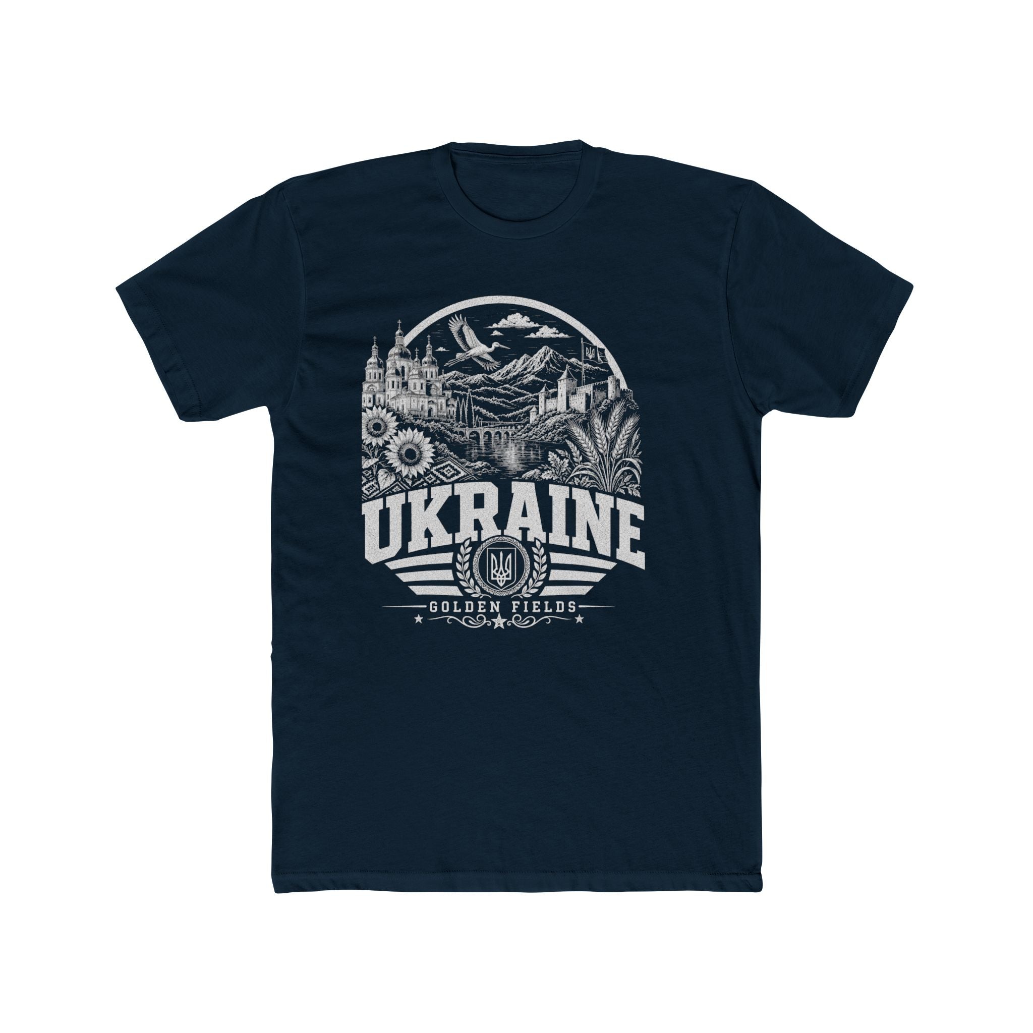 Ukraine vintage landmarks men's tee — iconic landmark design | Nameshi Destinations (view 12)