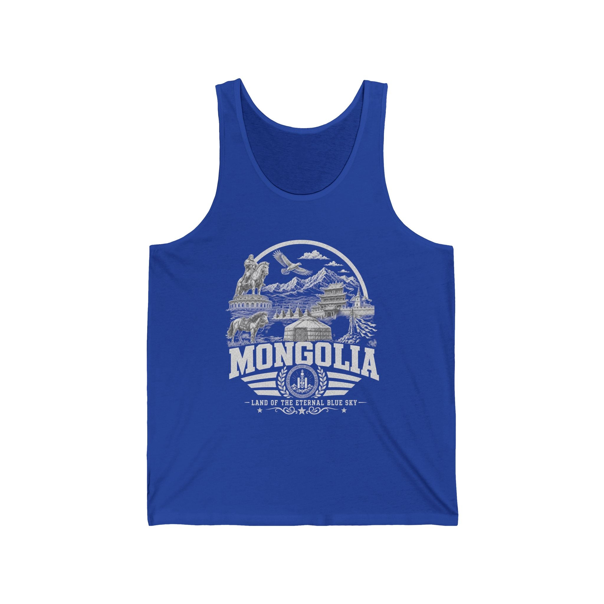 Regata Masculina Mongólia Terra do Céu Azul Eterno