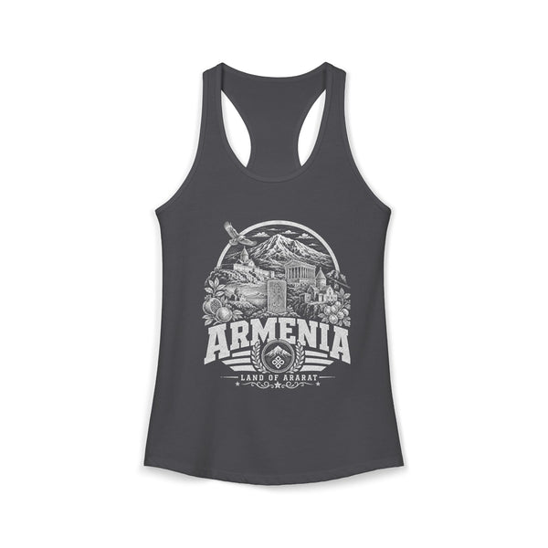 Camiseta sin mangas para mujer "Armenia, Tierra del Ararat"