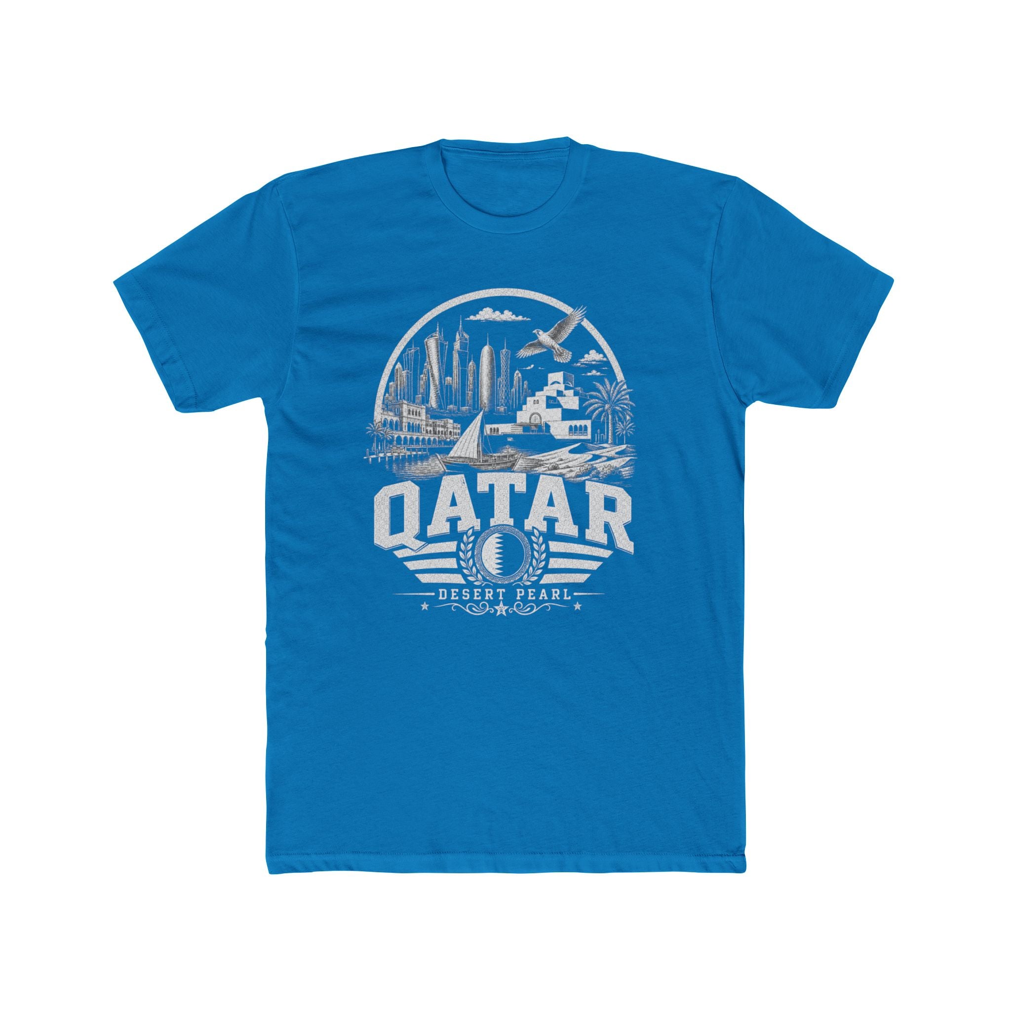 Camiseta Masculina Qatar Desert Pearl