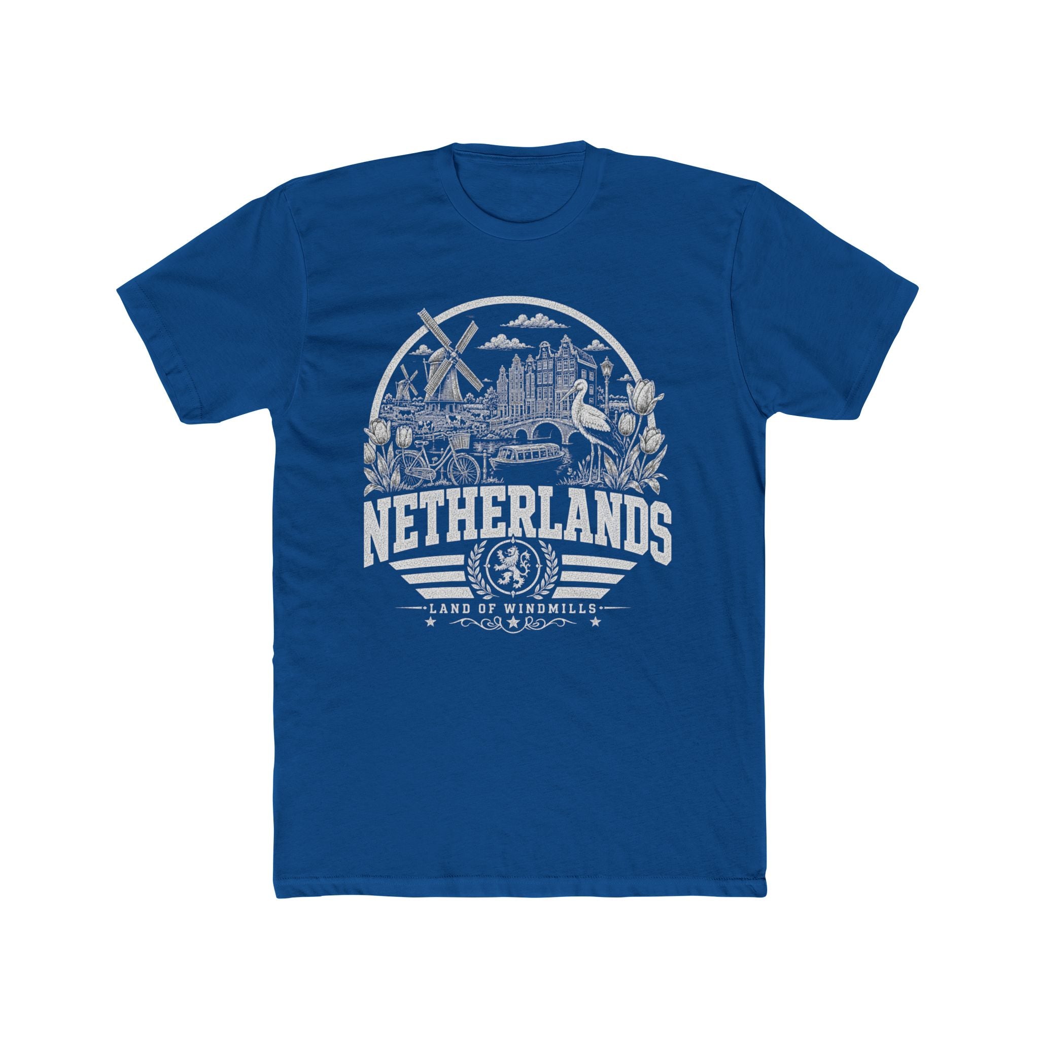 Netherlands vintage landmarks men's tee — iconic landmark design | Nameshi Destinations (view 10)