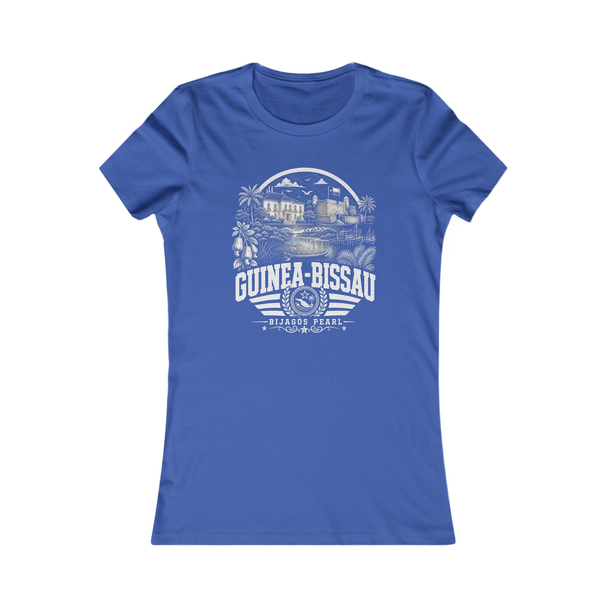 Camiseta Feminina Bijagós Pérola Guiné-Bissau