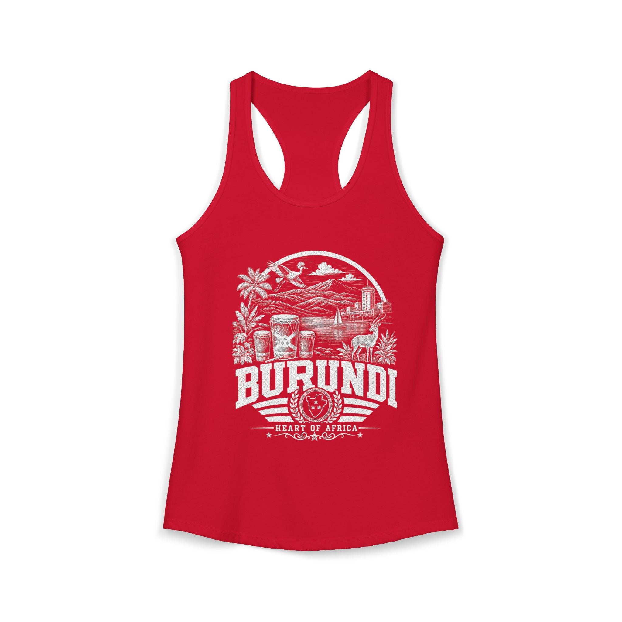 Burundi Heart of Africa Women's Tank Top