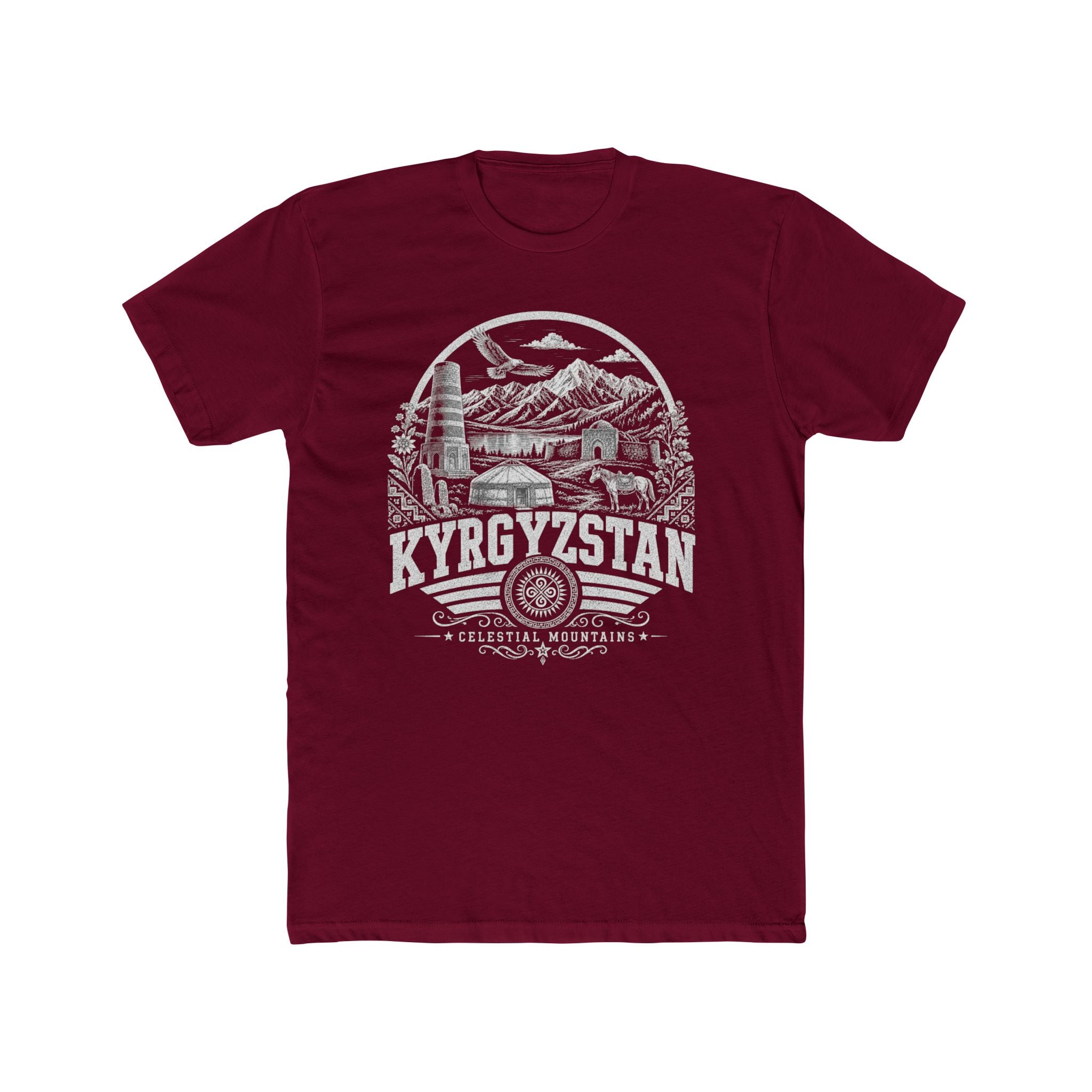 Camiseta Masculina Montanhas Celestiais do Quirguistão