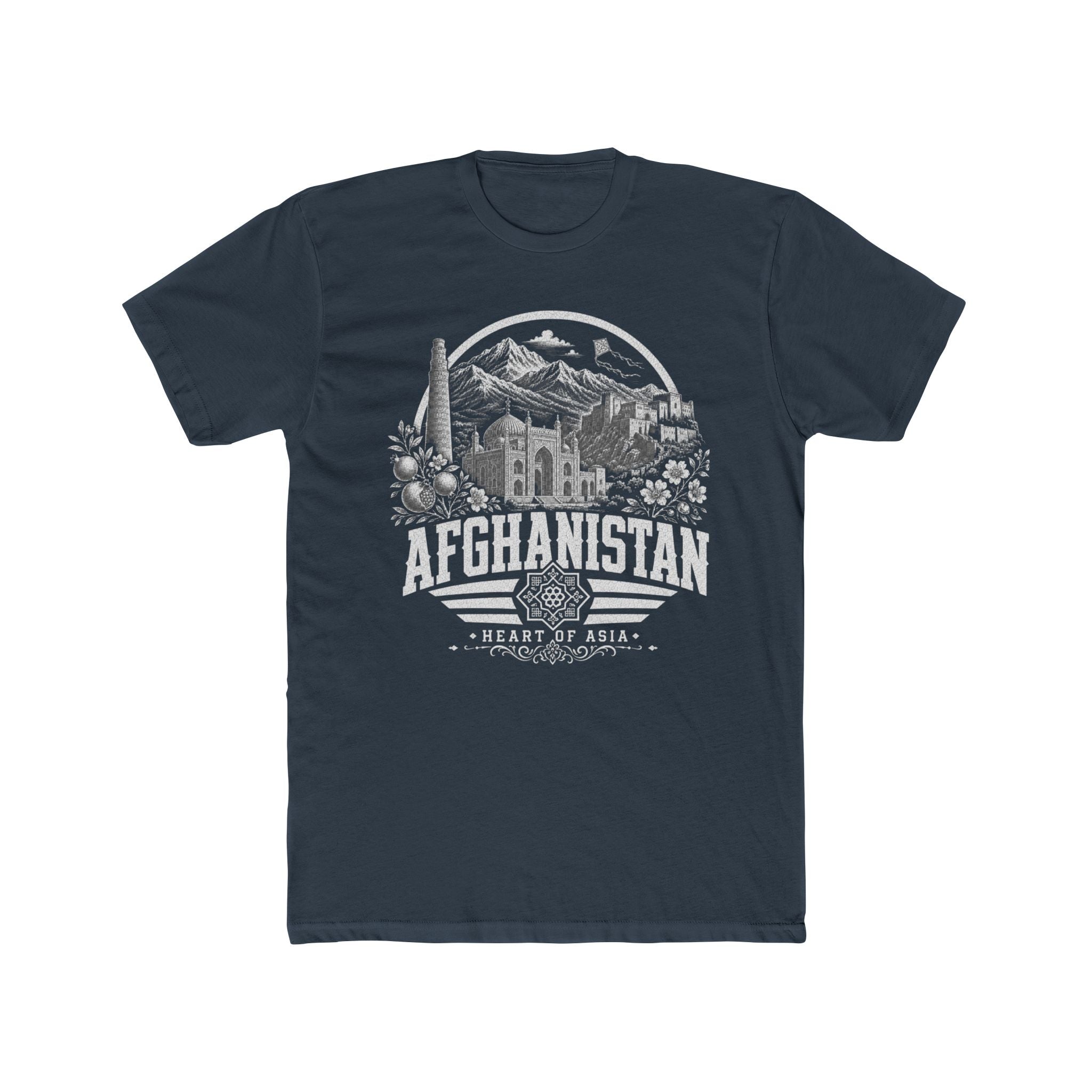Camiseta Masculina Afeganistão Coração da Ásia