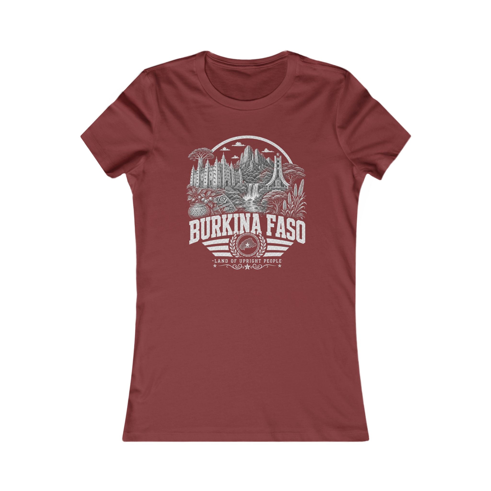 Burkina Faso Tierra de Gente Íntegra Camiseta para Mujer