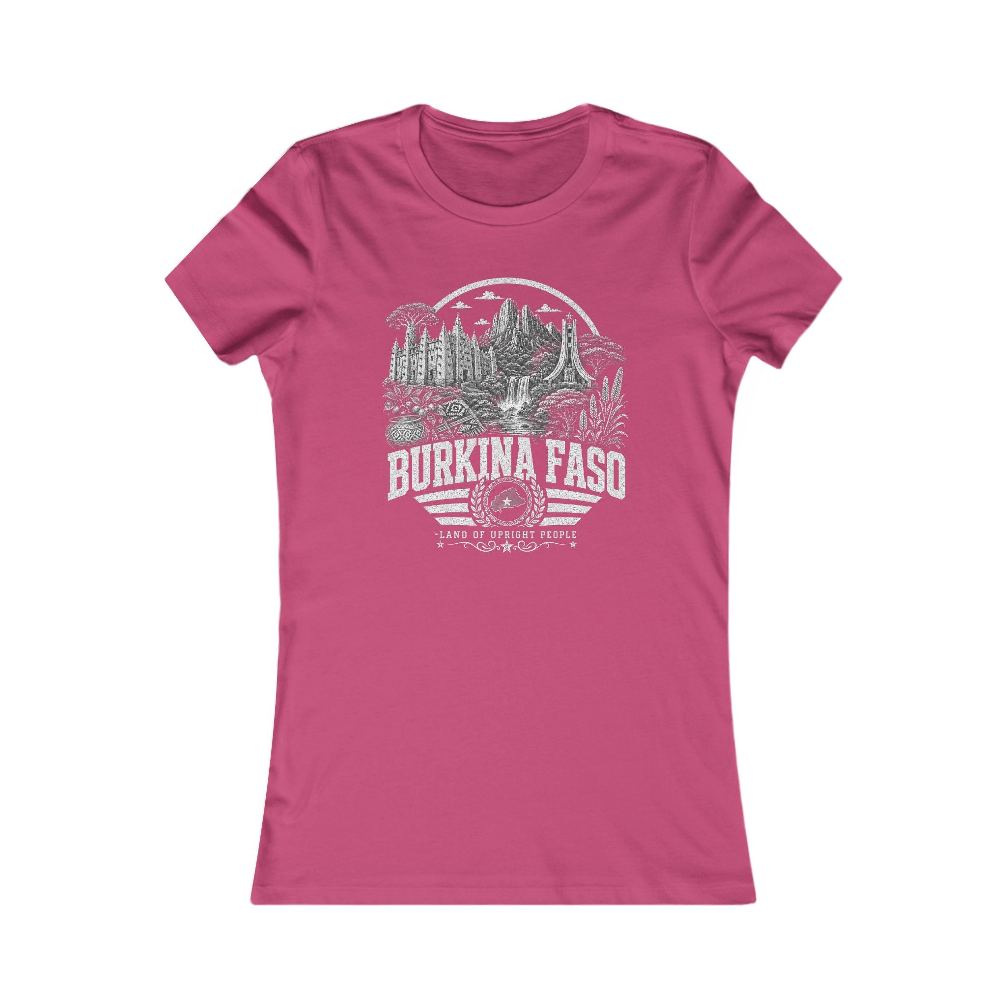 Burkina Faso Tierra de Gente Íntegra Camiseta para Mujer