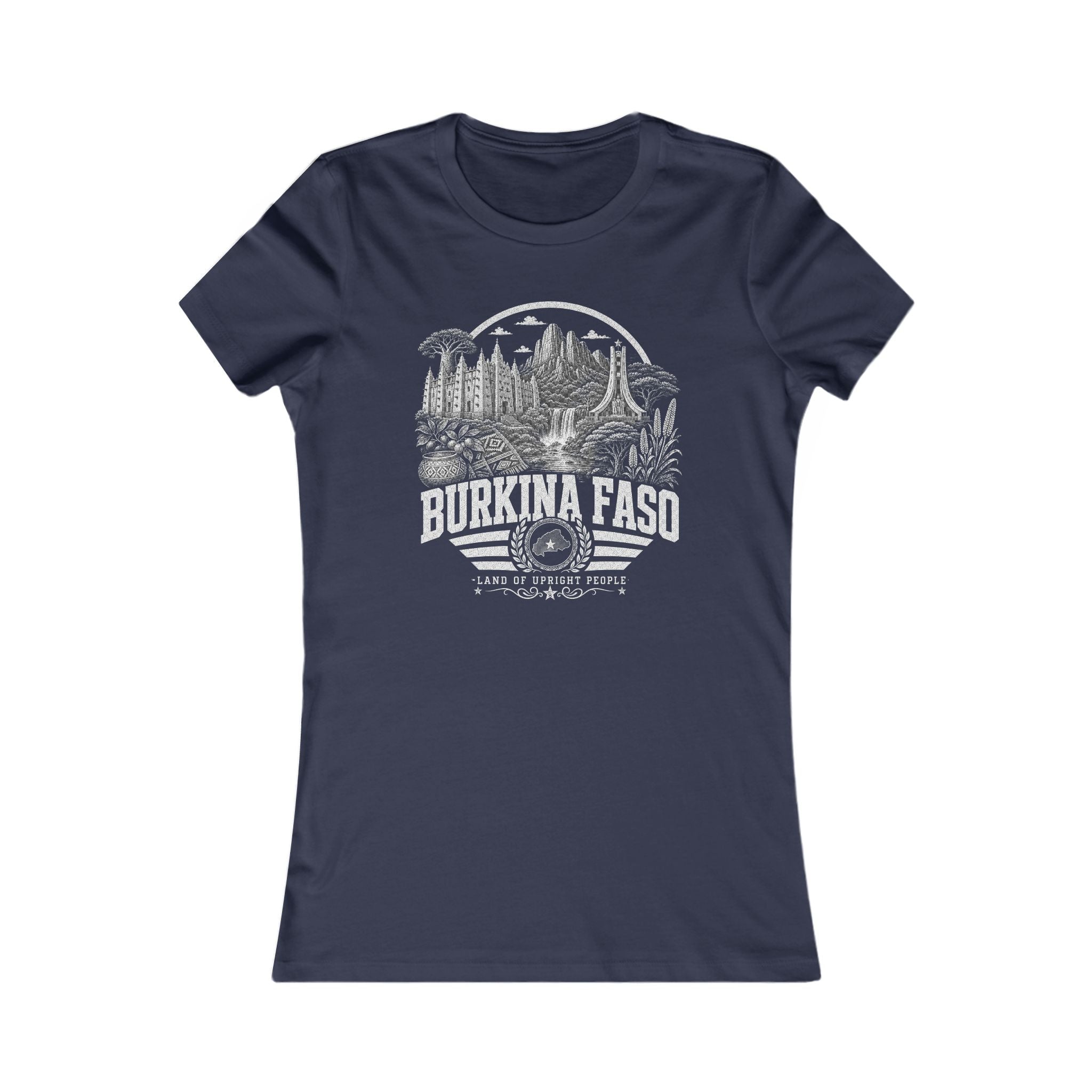 Burkina Faso Tierra de Gente Íntegra Camiseta para Mujer