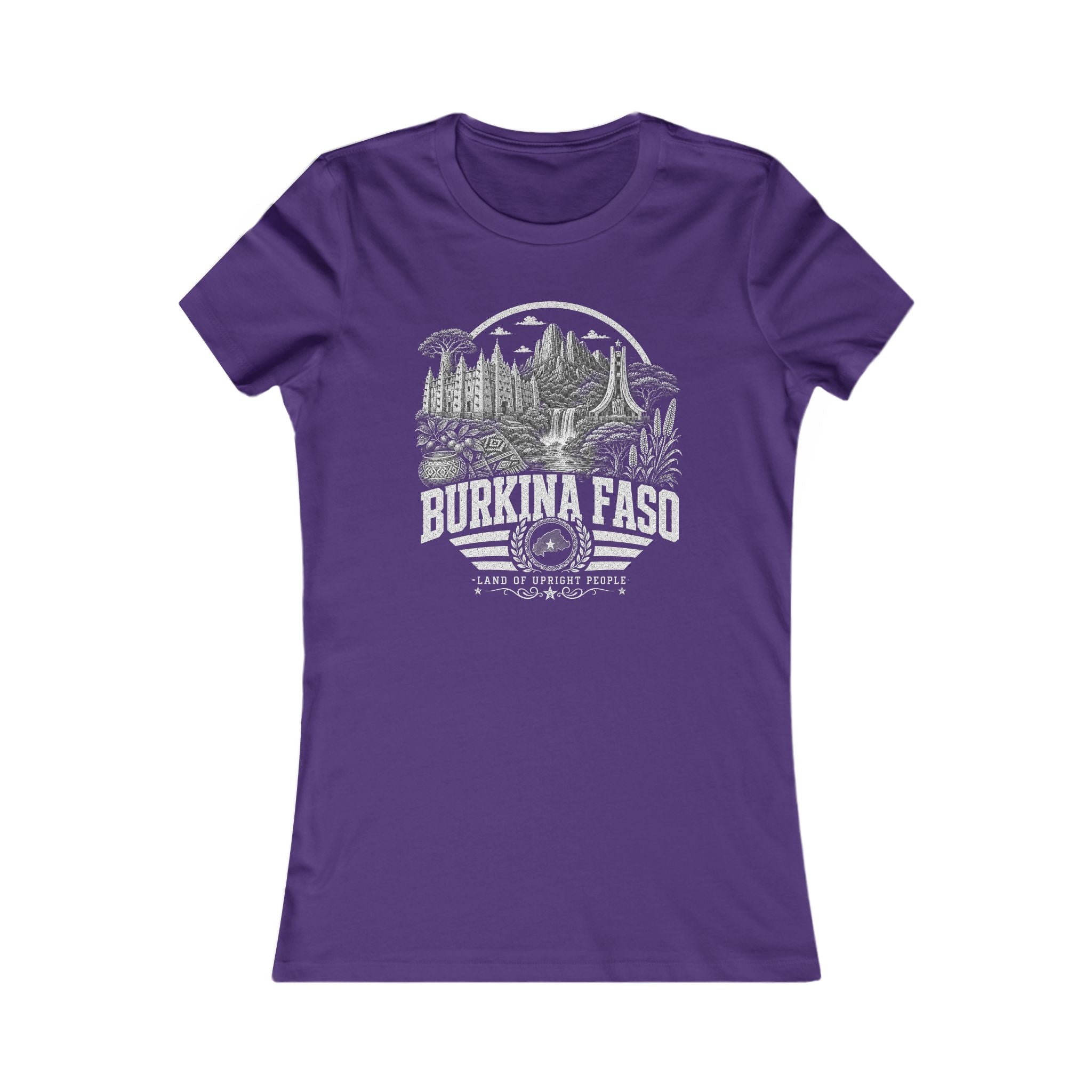 Burkina Faso Tierra de Gente Íntegra Camiseta para Mujer