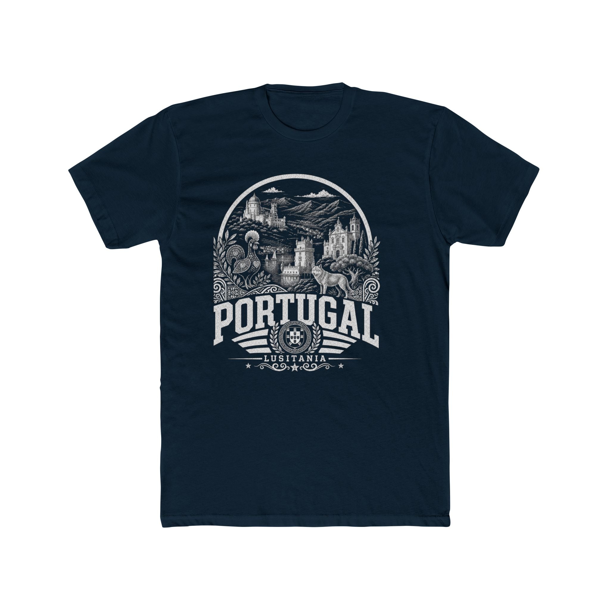 Portugal vintage landmarks men's tee — iconic landmark design | Nameshi Destinations (view 12)