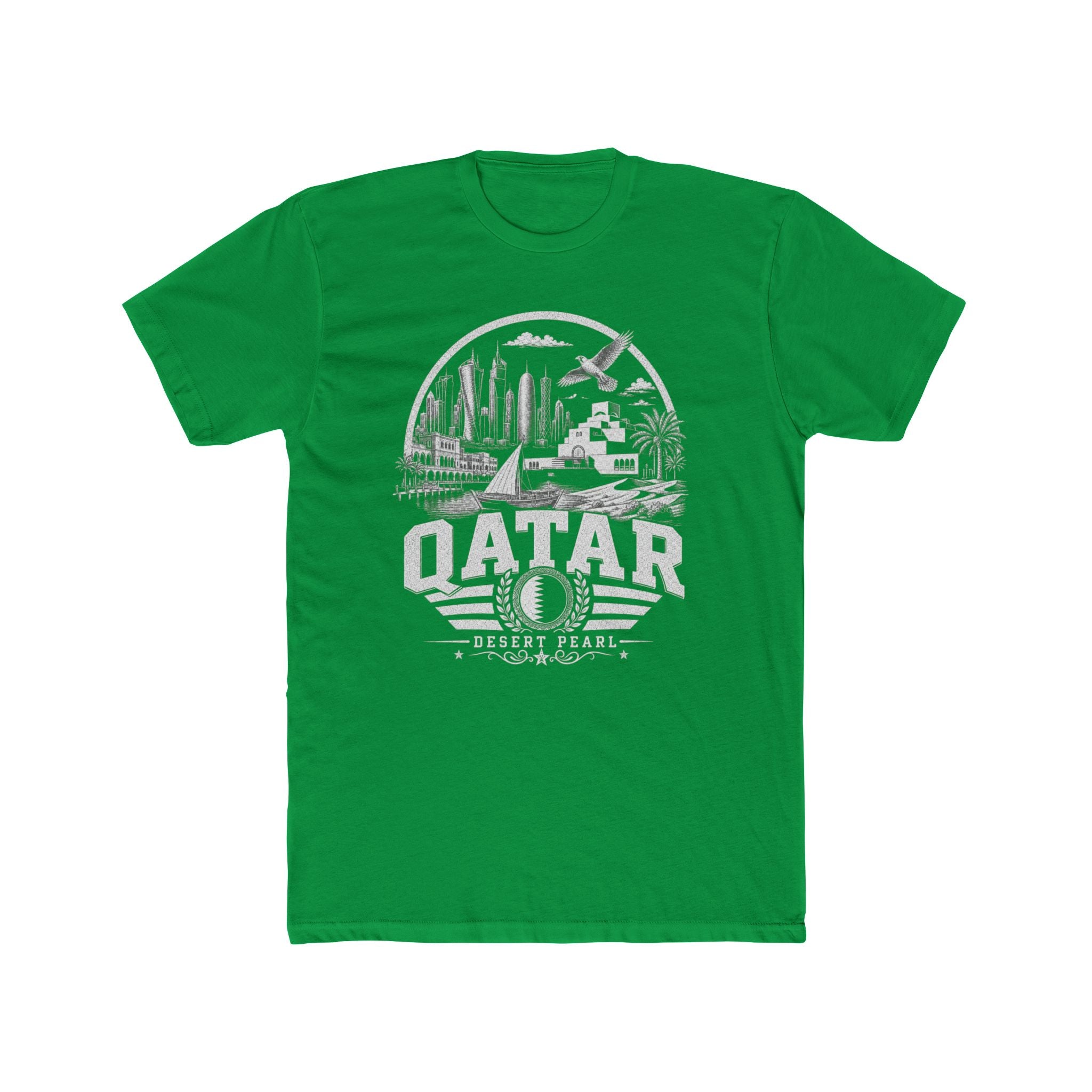 Camiseta Masculina Qatar Desert Pearl