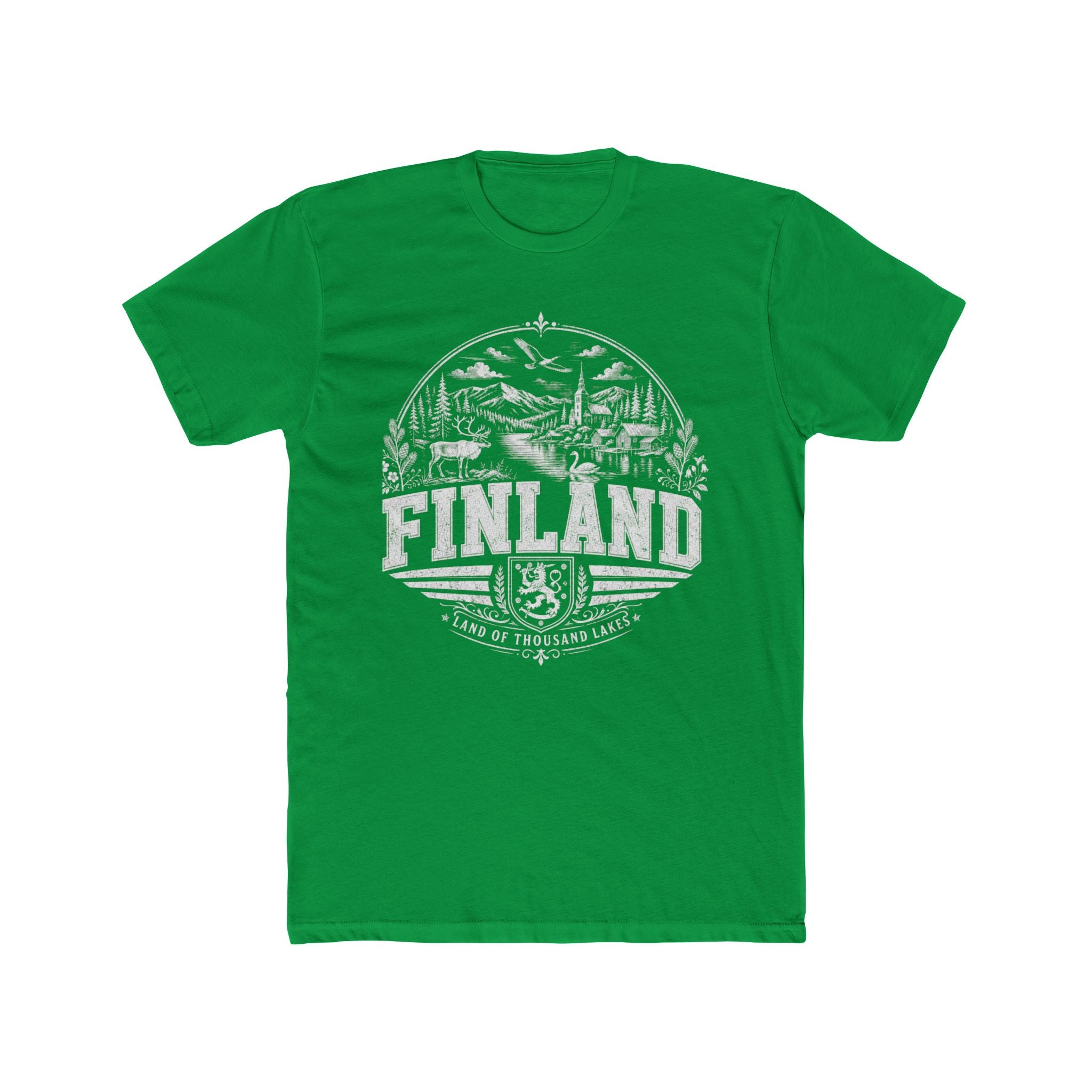 Finland vintage landmarks men's tee — iconic landmark design | Nameshi Destinations (view 6)