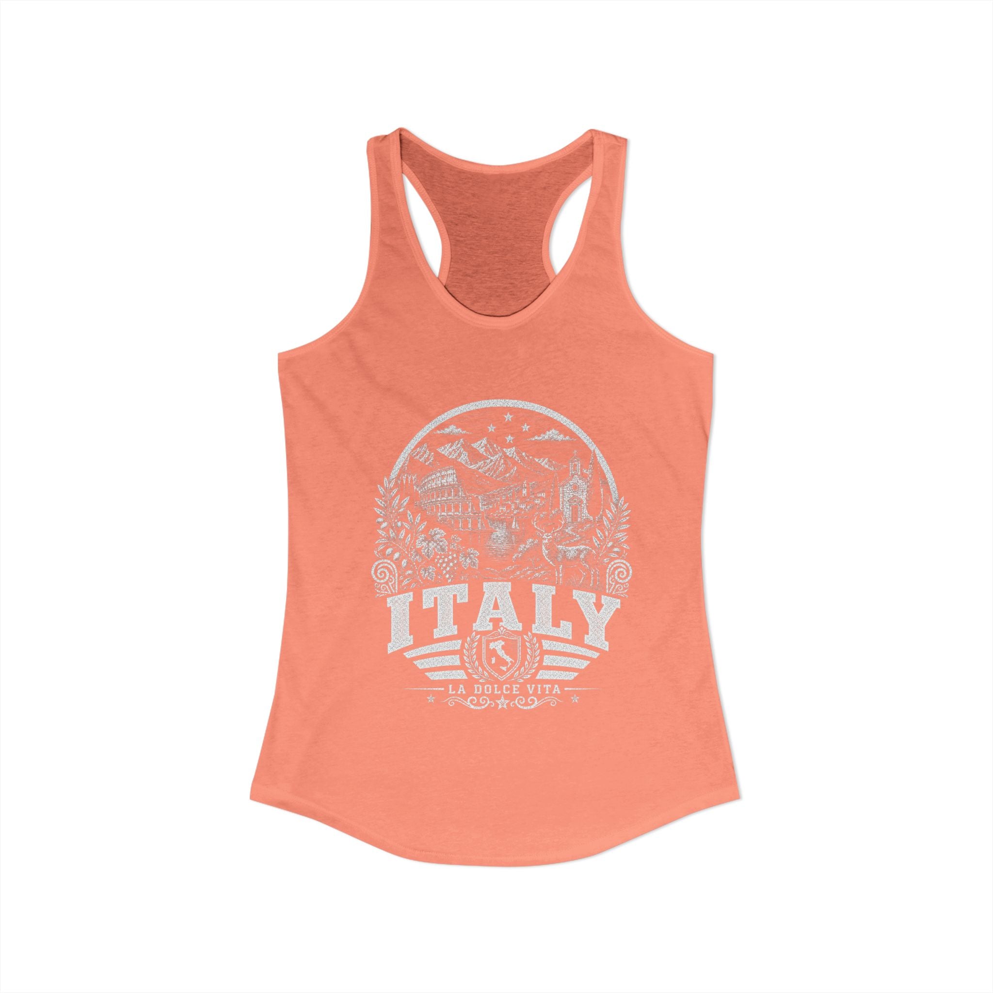 Italy vintage landmarks tank top — iconic landmark design | Nameshi Destinations (view 17)