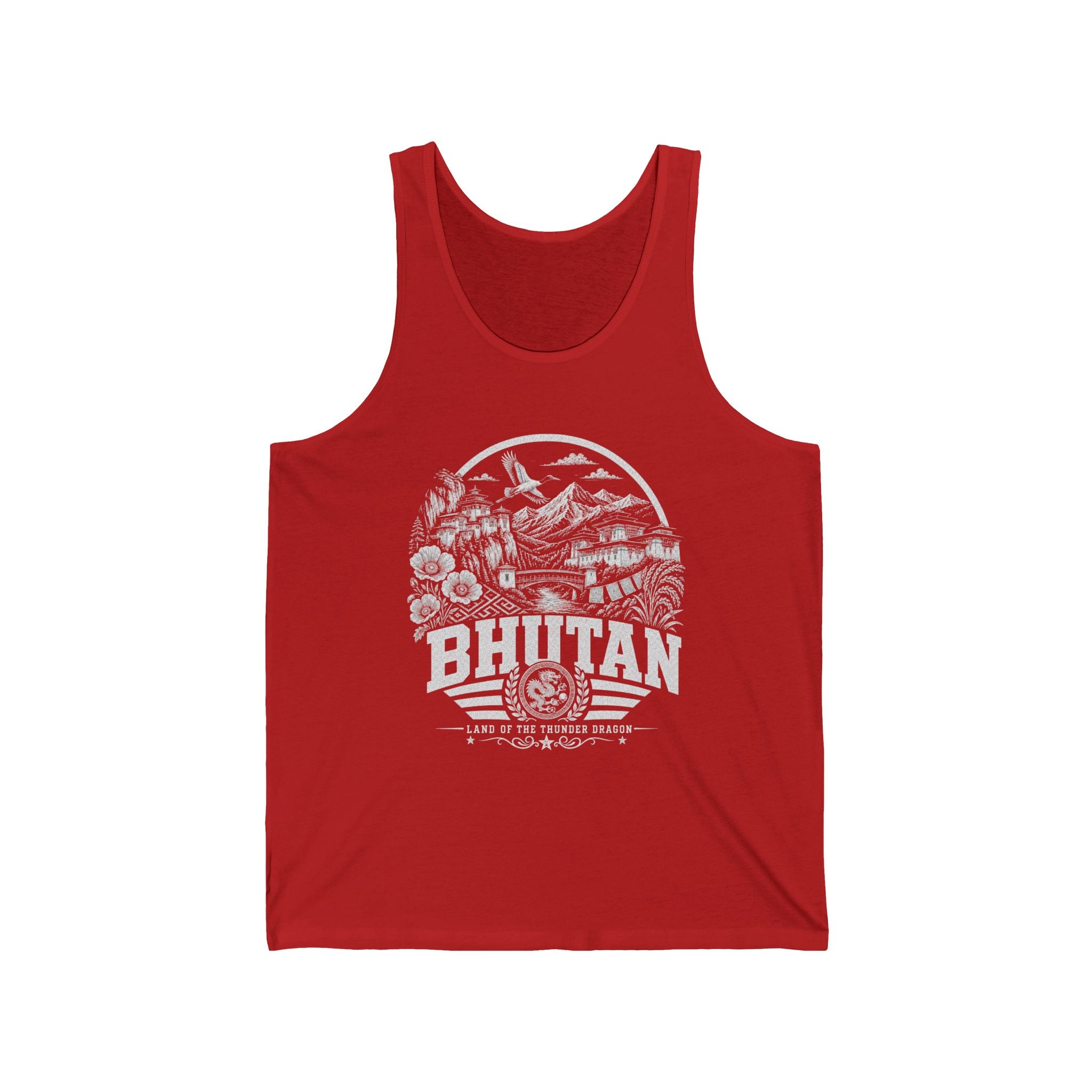 Bhutan Land of the Thunder Dragon Men's Tank Top