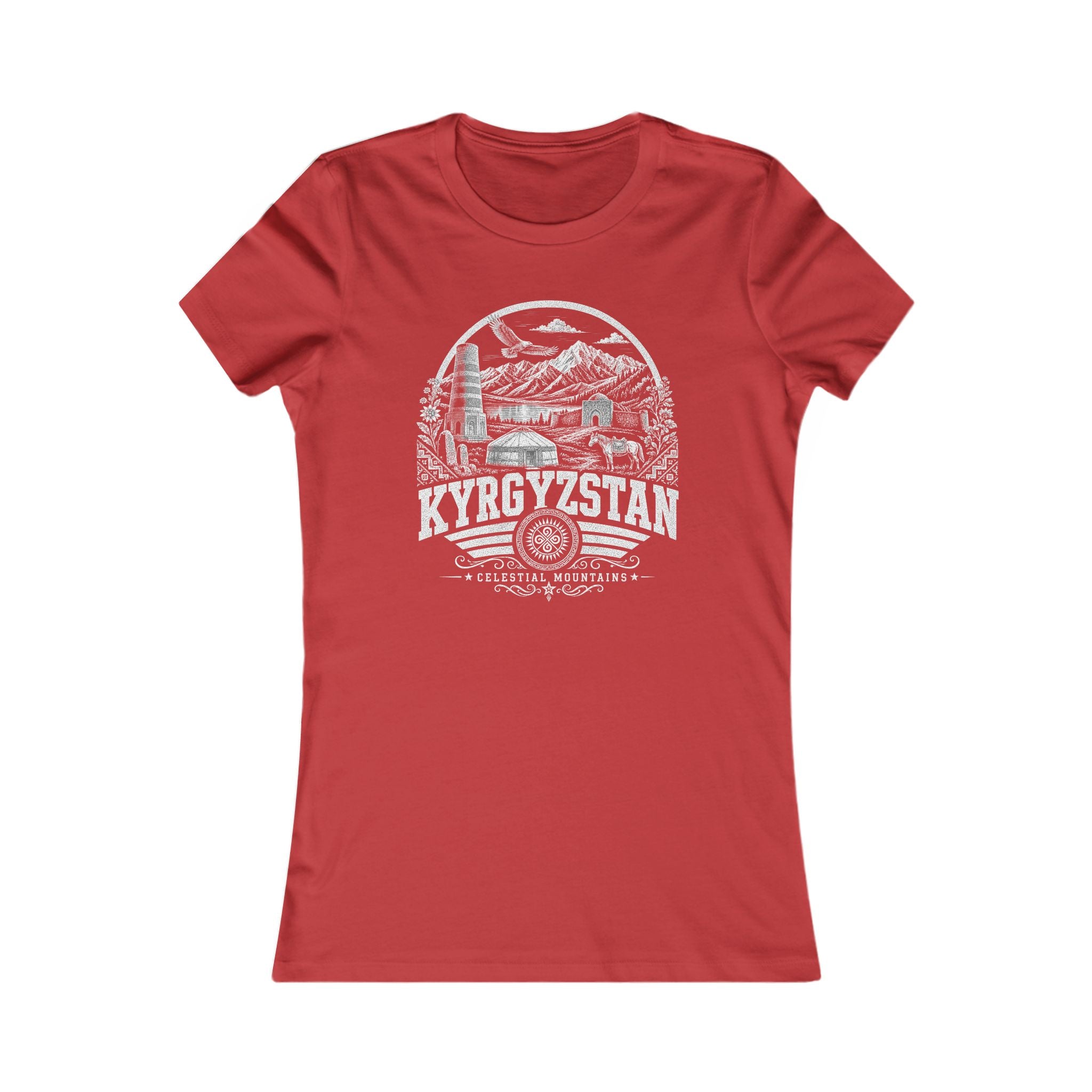 Camiseta Feminina Quirguistão