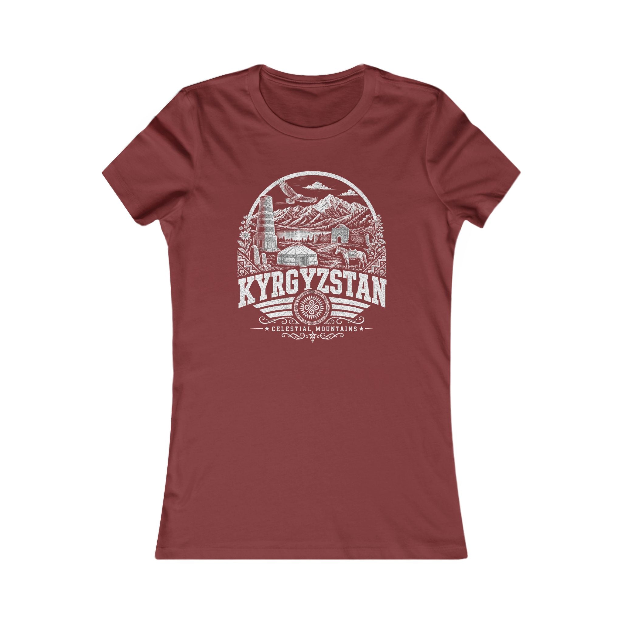 Camiseta Feminina Quirguistão