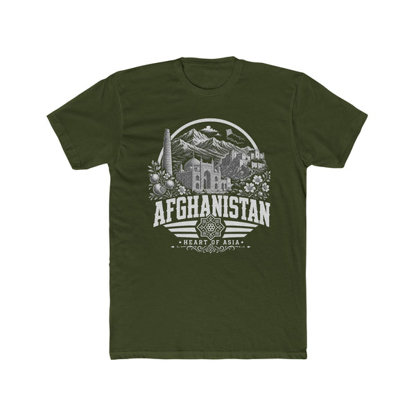 Camiseta de hombre "Corazón de Asia" de Afganistán