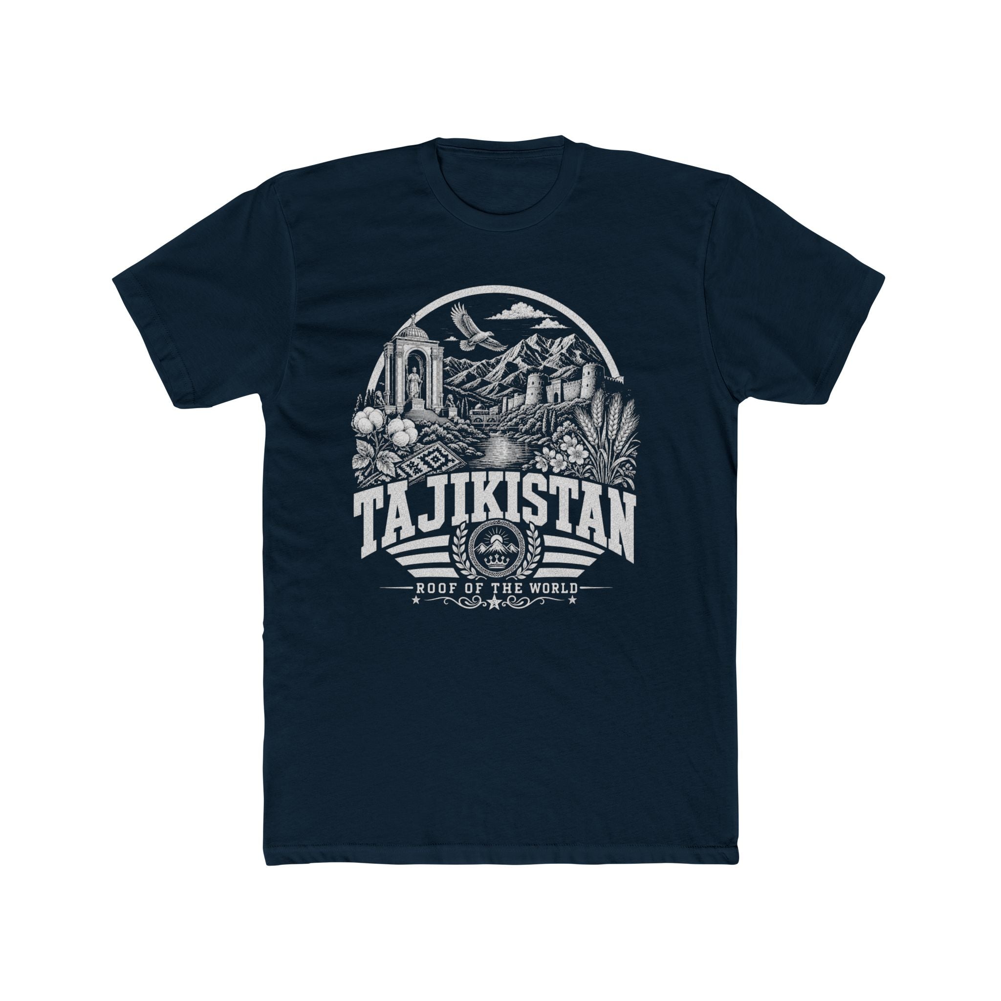 Camiseta Masculina Teto do Mundo Tajiquistão
