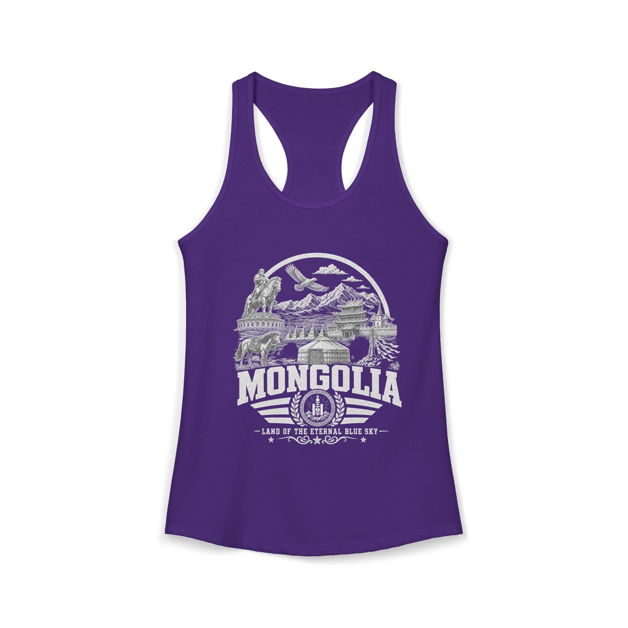 Regata Feminina Mongólia Terra do Céu Azul Eterno