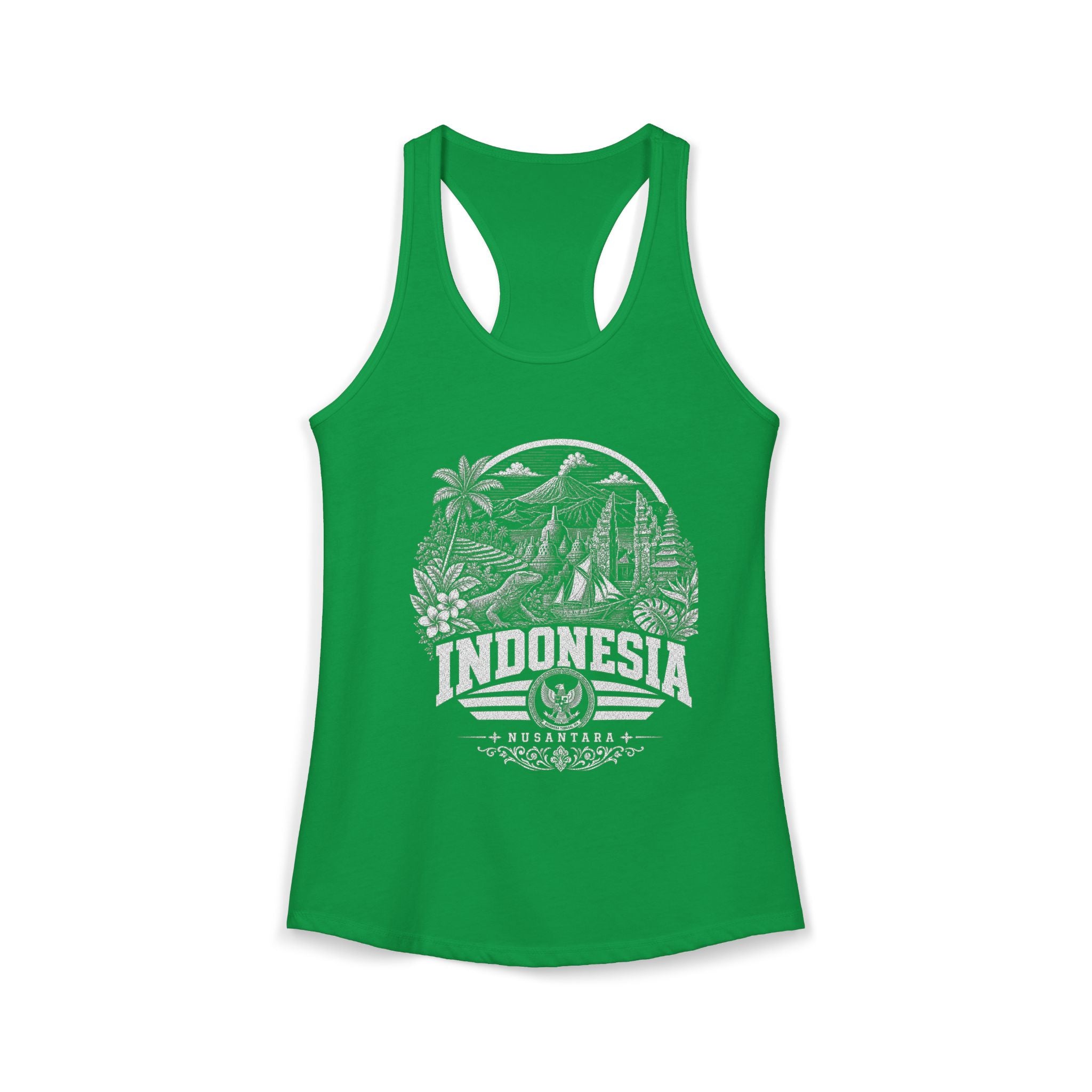 USA vintage landmarks tank top — iconic landmark design | Nameshi Destinations (view 4)