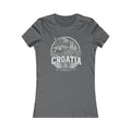 Croatia vintage landmarks women's tee — iconic landmark design | Nameshi Destinations (view 11)