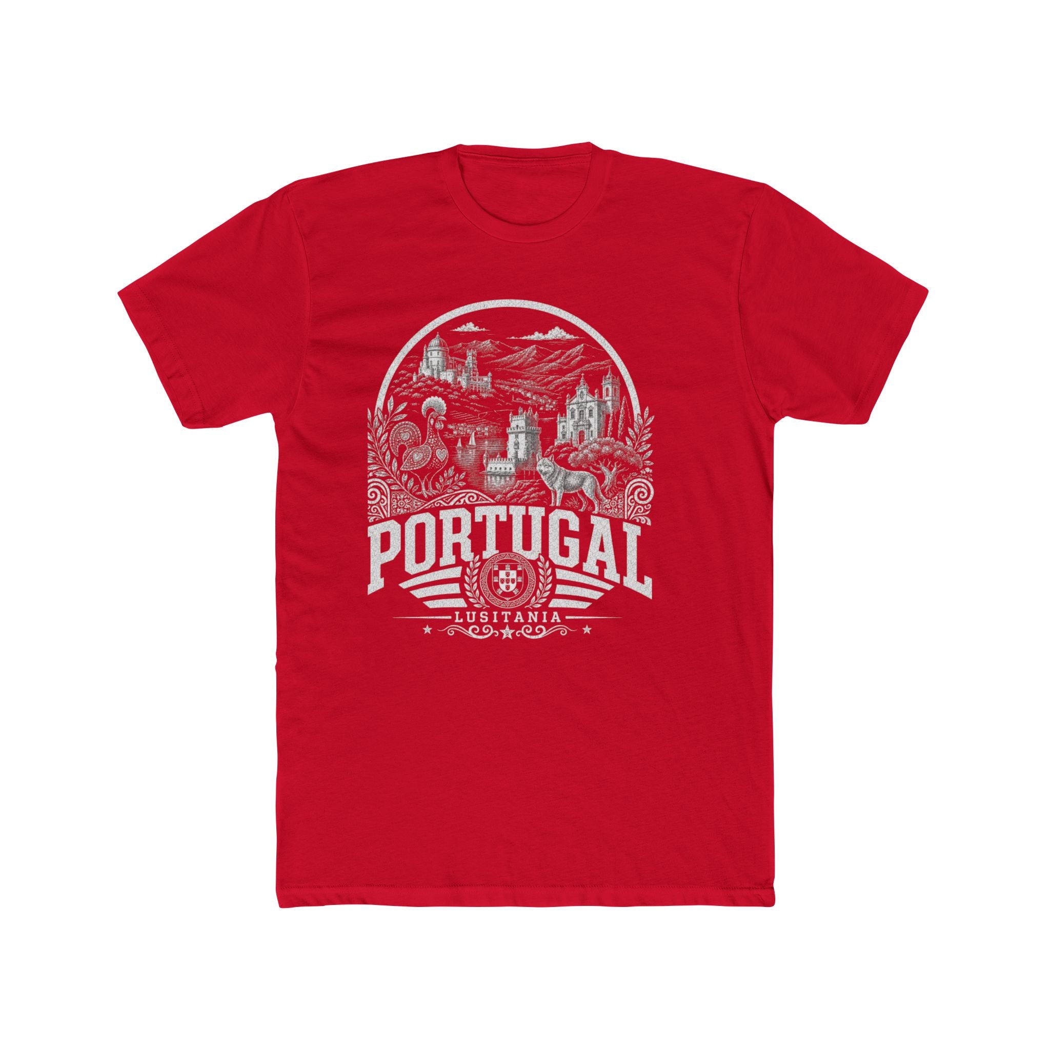 Portugal vintage landmarks men's tee — iconic landmark design | Nameshi Destinations (view 15)