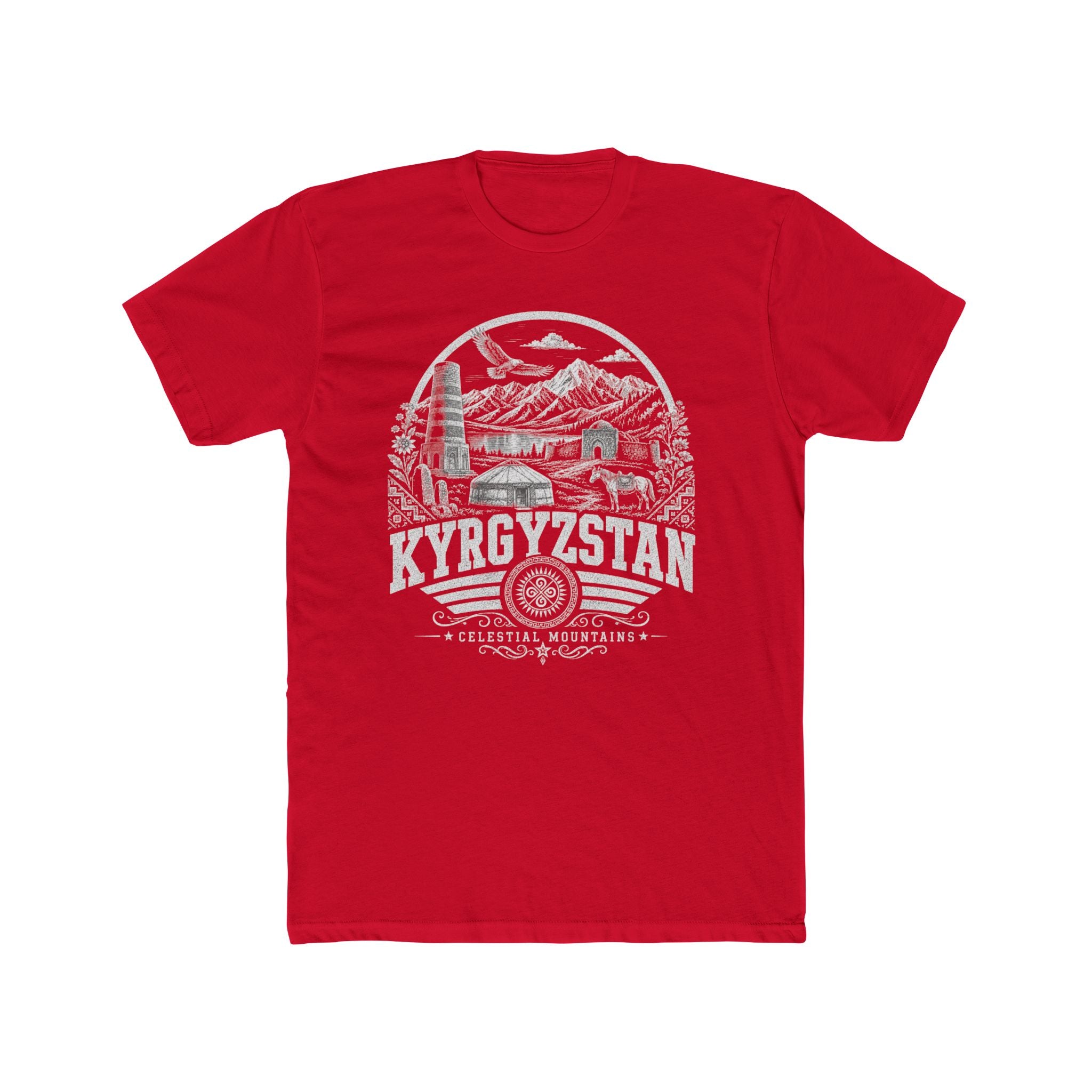 Camiseta Masculina Montanhas Celestiais do Quirguistão