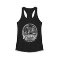 Norway vintage landmarks tank top — iconic landmark design | Nameshi Destinations (view 2)