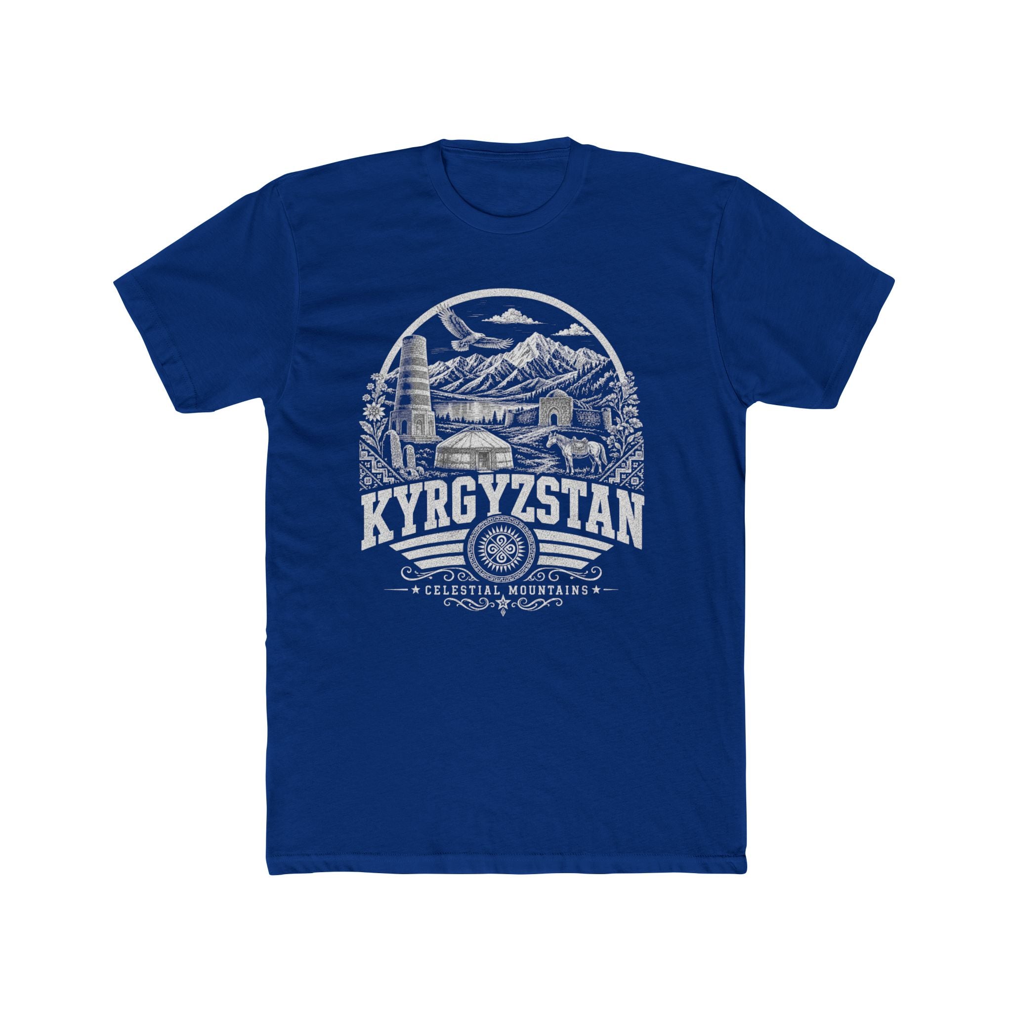 Camiseta Masculina Montanhas Celestiais do Quirguistão