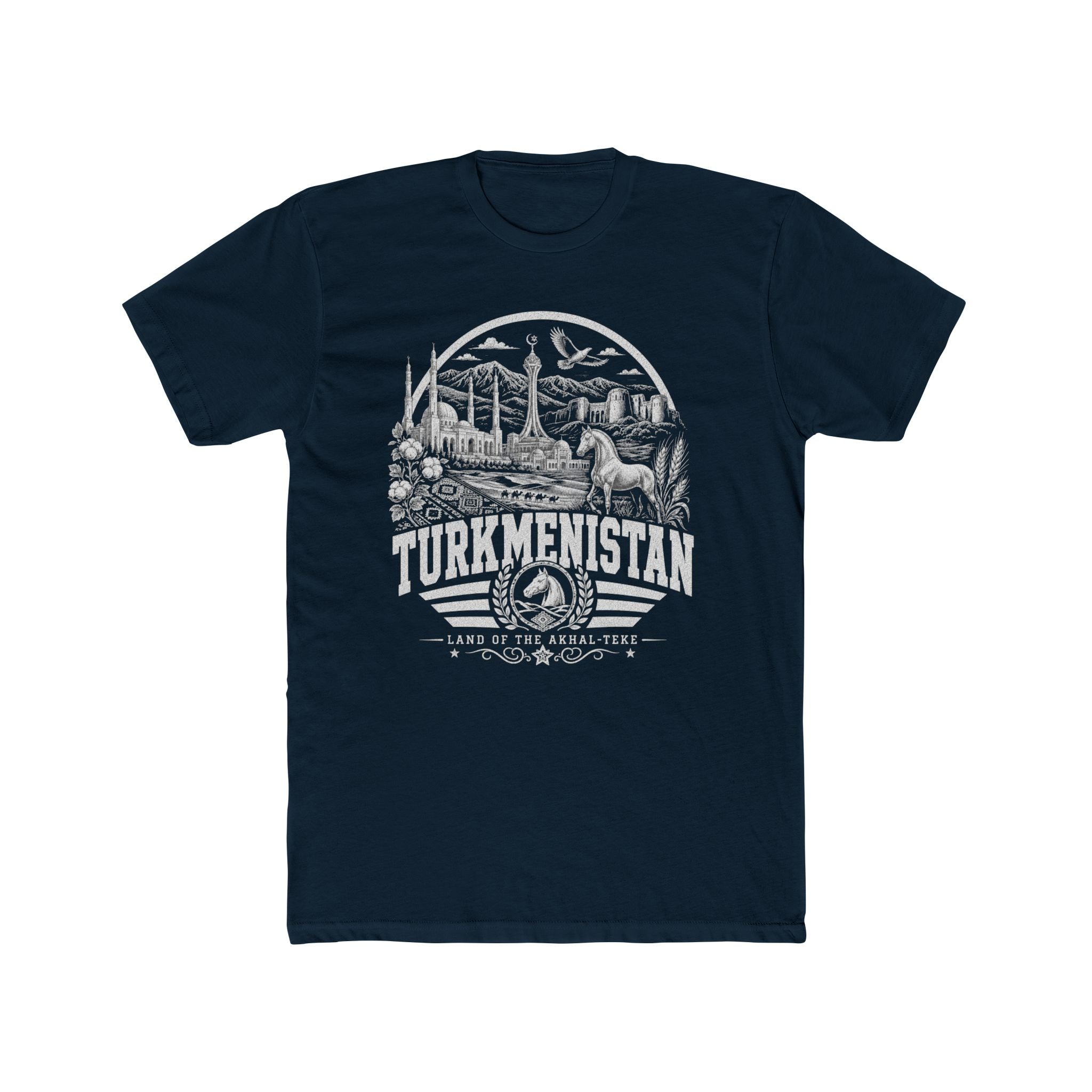 Turcomenistão, Terra do Akhal-Teke - Camiseta Masculina