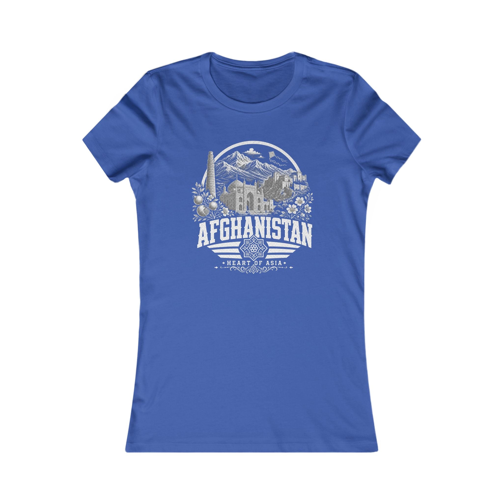 Camiseta Feminina Afeganistão Coração da Ásia