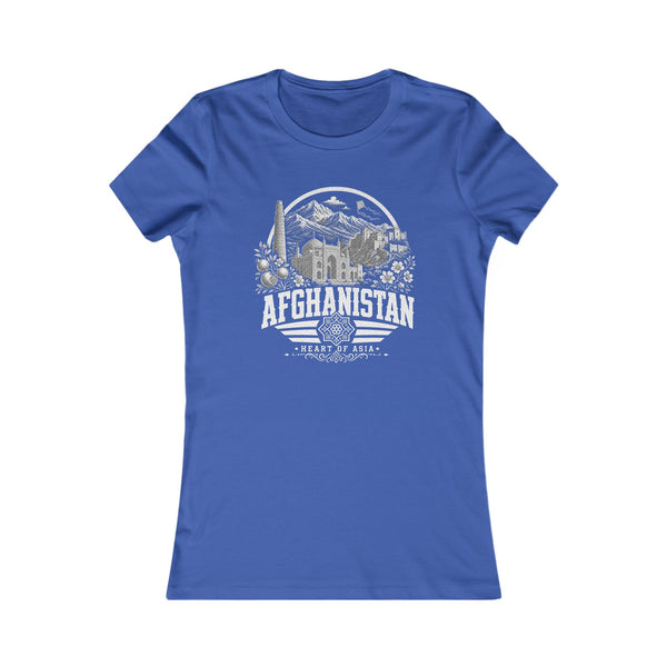 Camiseta de mujer de Afganistán Corazón de Asia