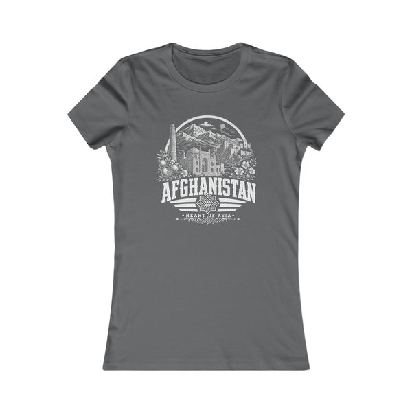 Camiseta de mujer de Afganistán Corazón de Asia