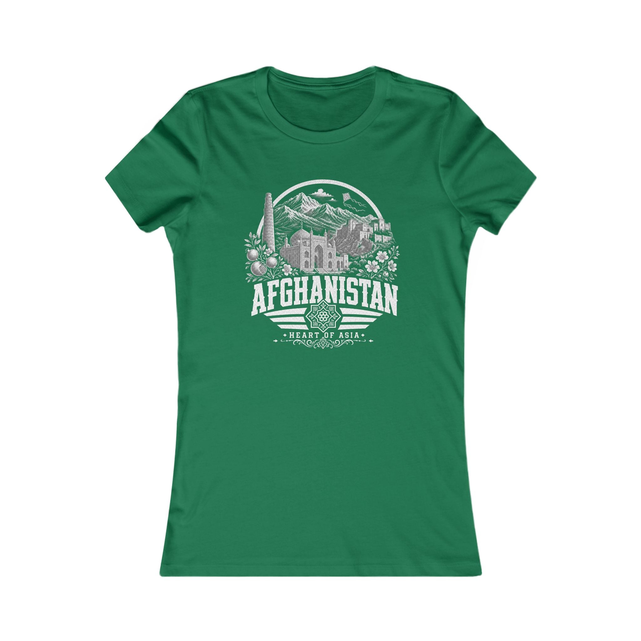 Camiseta Feminina Afeganistão Coração da Ásia