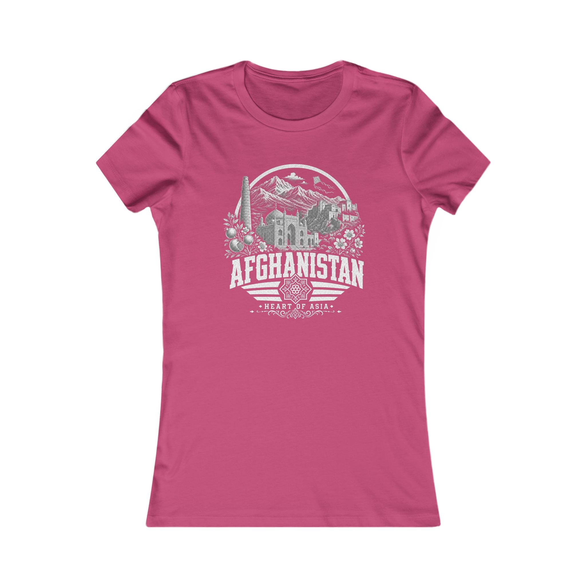 Camiseta Feminina Afeganistão Coração da Ásia