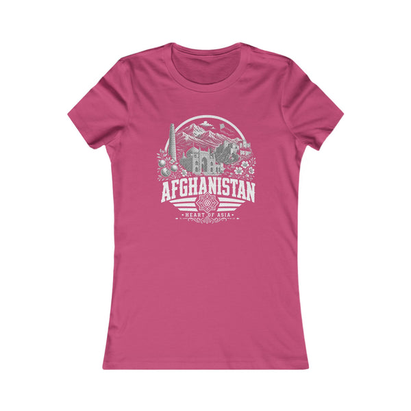 Camiseta de mujer de Afganistán Corazón de Asia