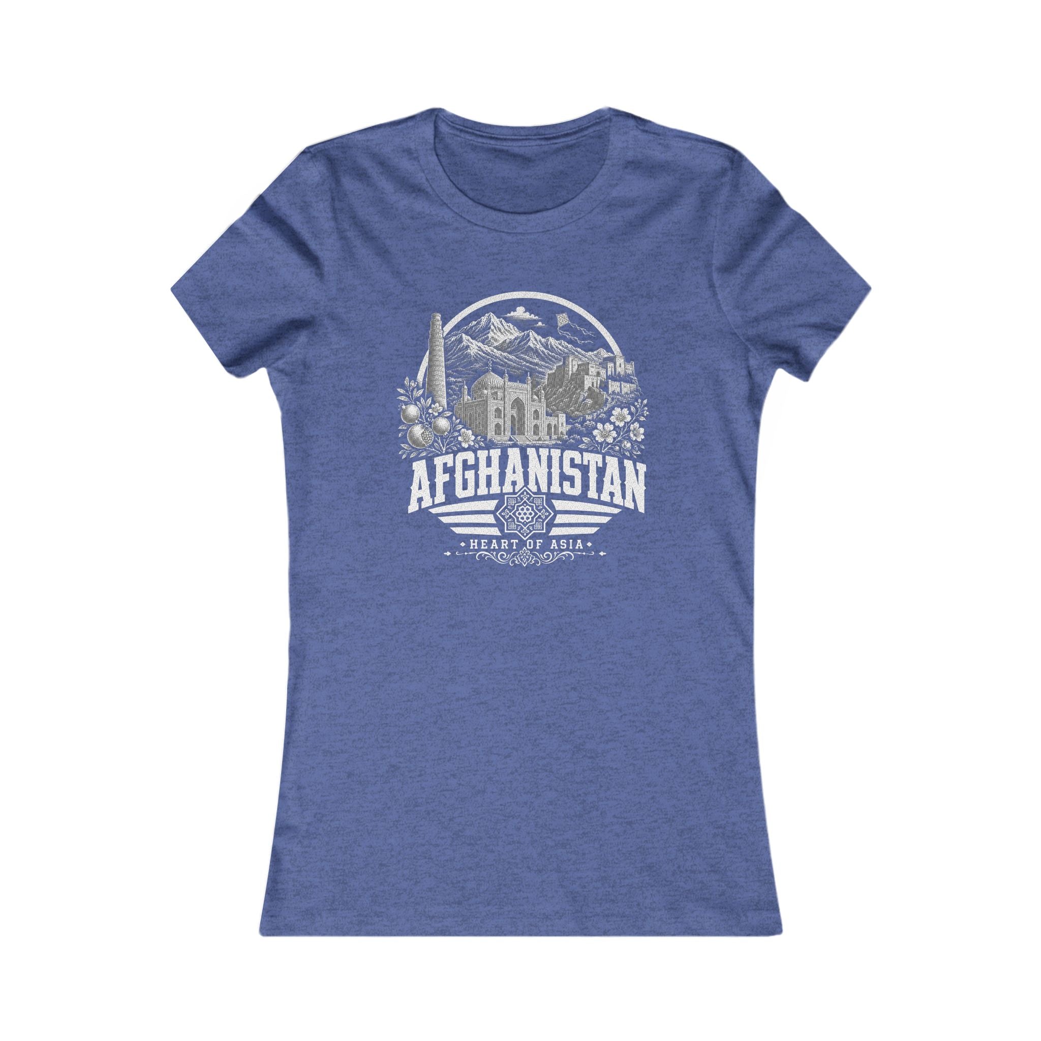 Camiseta Feminina Afeganistão Coração da Ásia