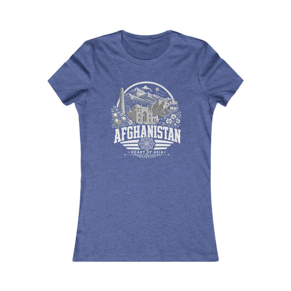 Camiseta de mujer de Afganistán Corazón de Asia