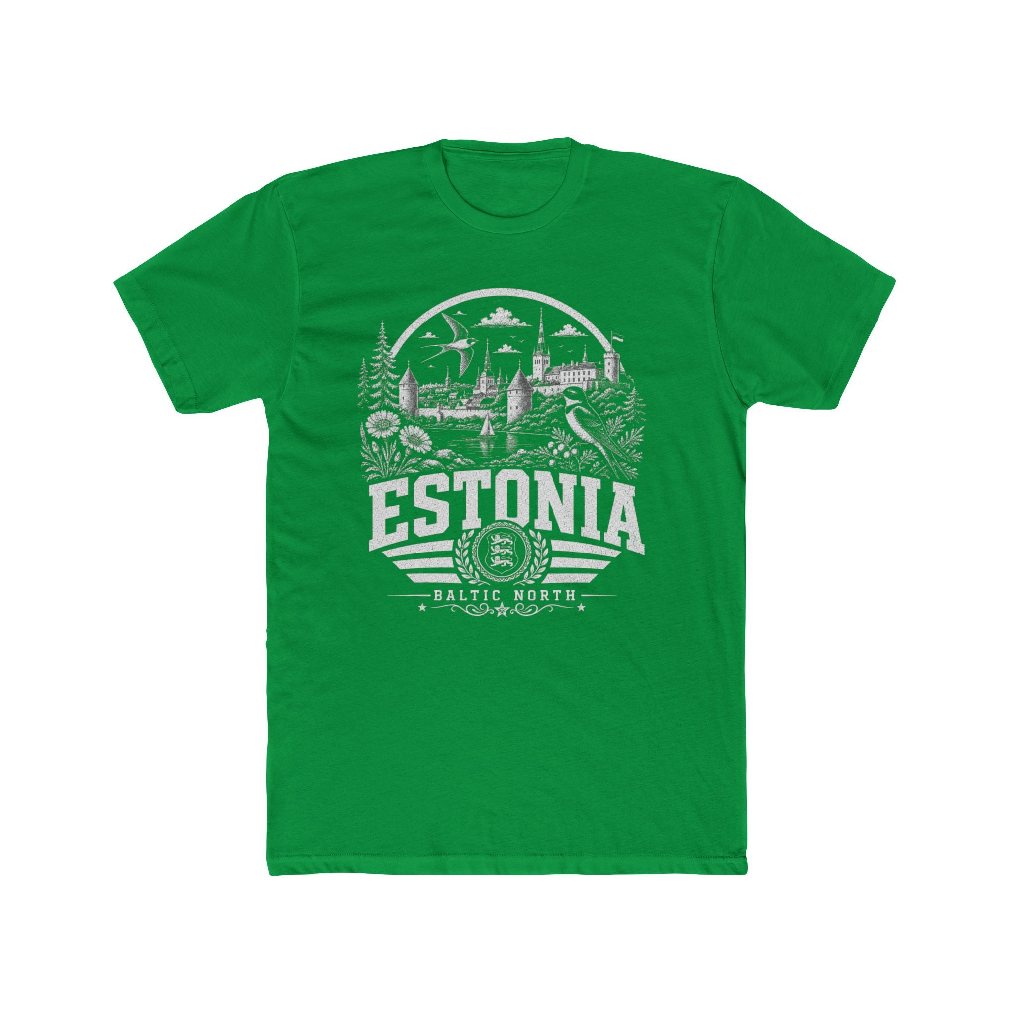 Estonia vintage landmarks men's tee — iconic landmark design | Nameshi Destinations (view 6)
