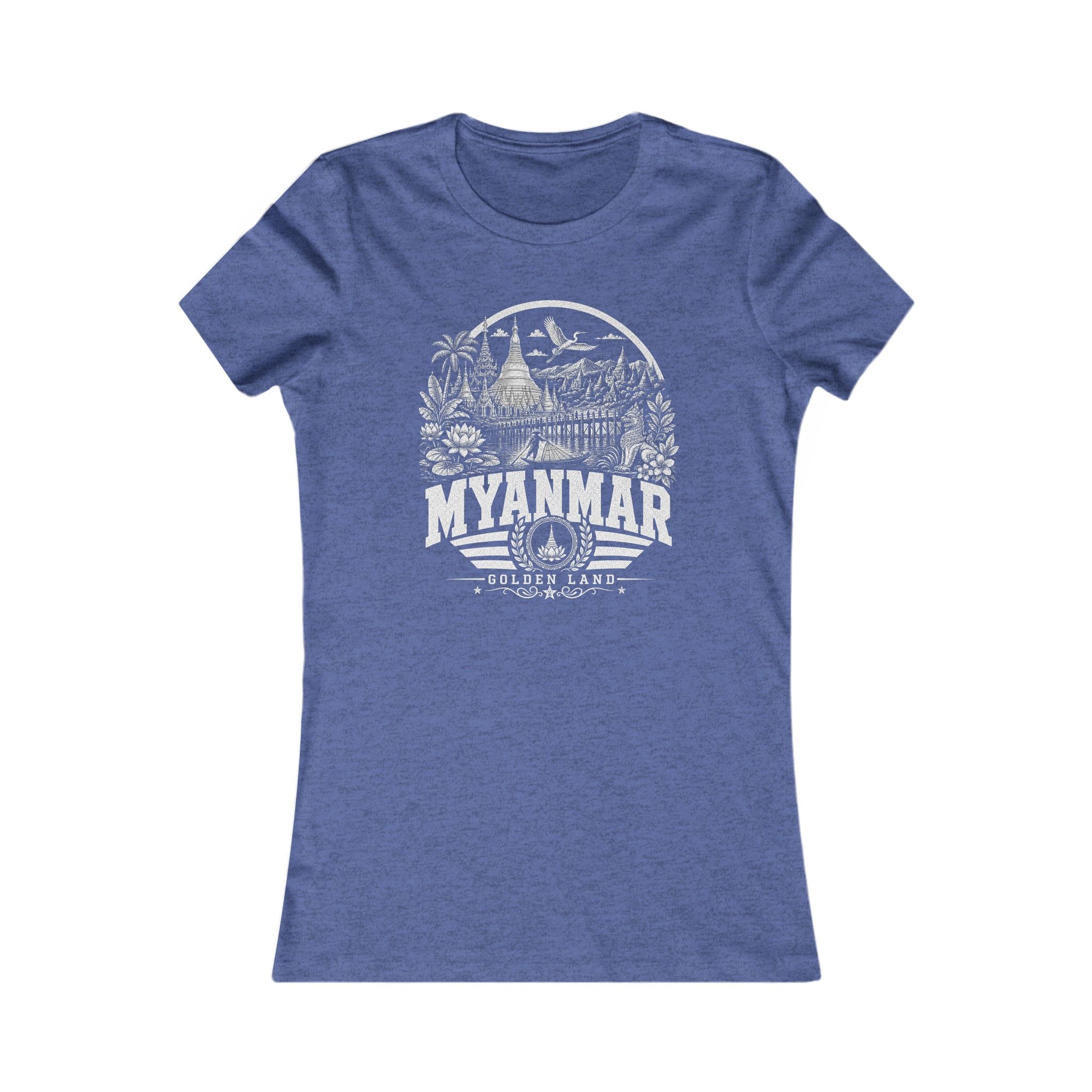 Camiseta feminina Myanmar Golden Land
