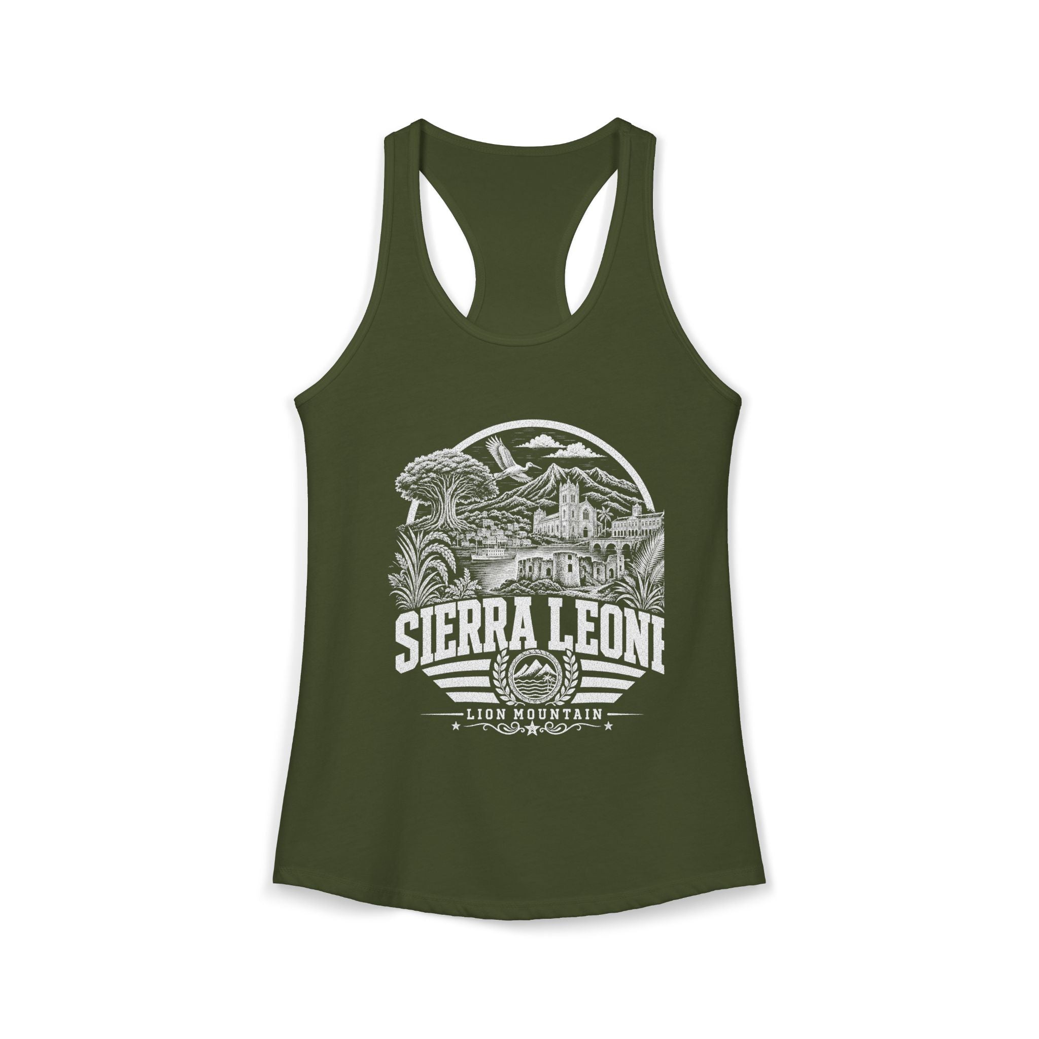 Sierra Leone Lion Mountain Women's Tank Top