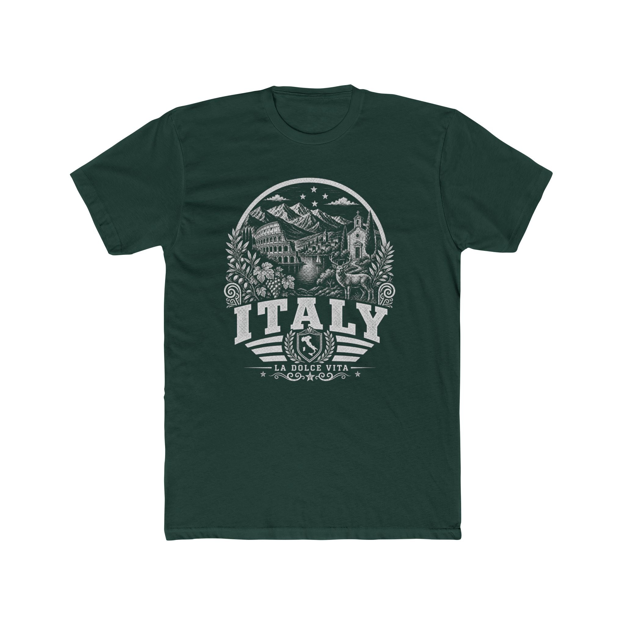 Italy vintage landmarks men's tee — iconic landmark design | Nameshi Destinations (view 7)