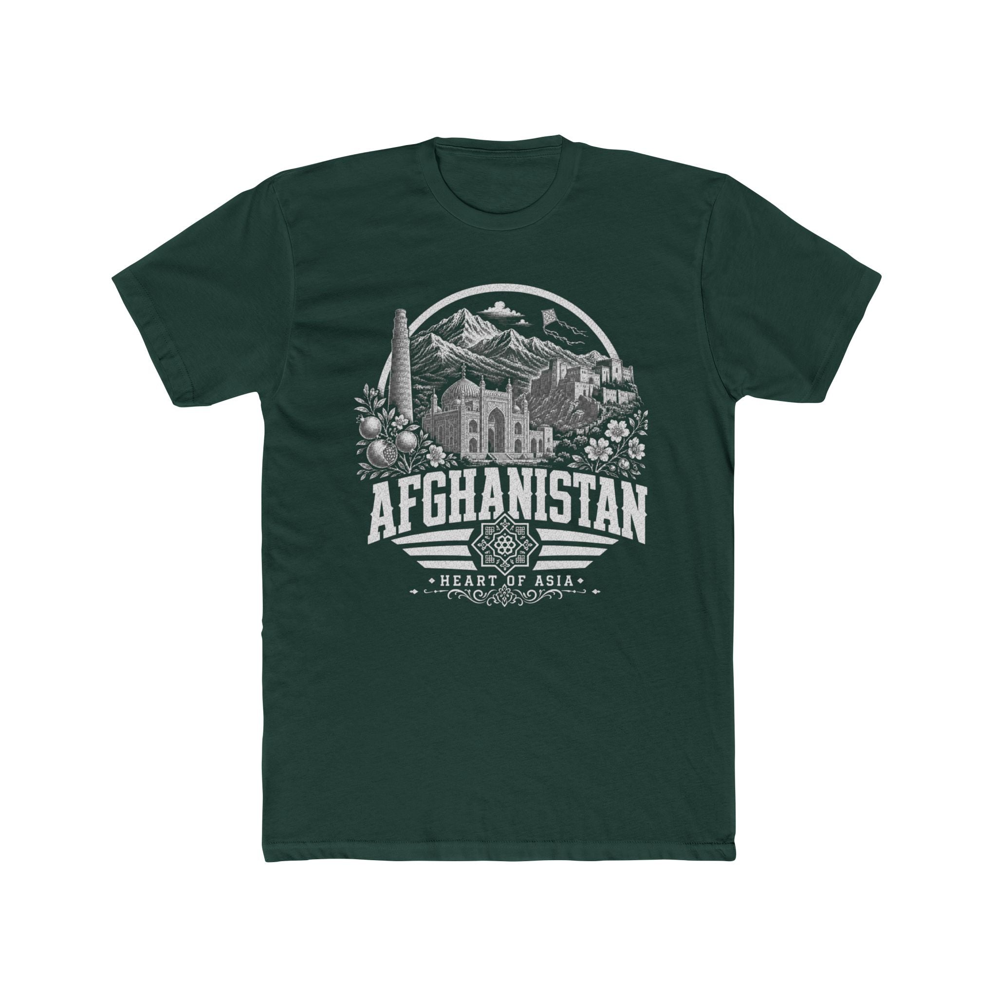 Camiseta Masculina Afeganistão Coração da Ásia