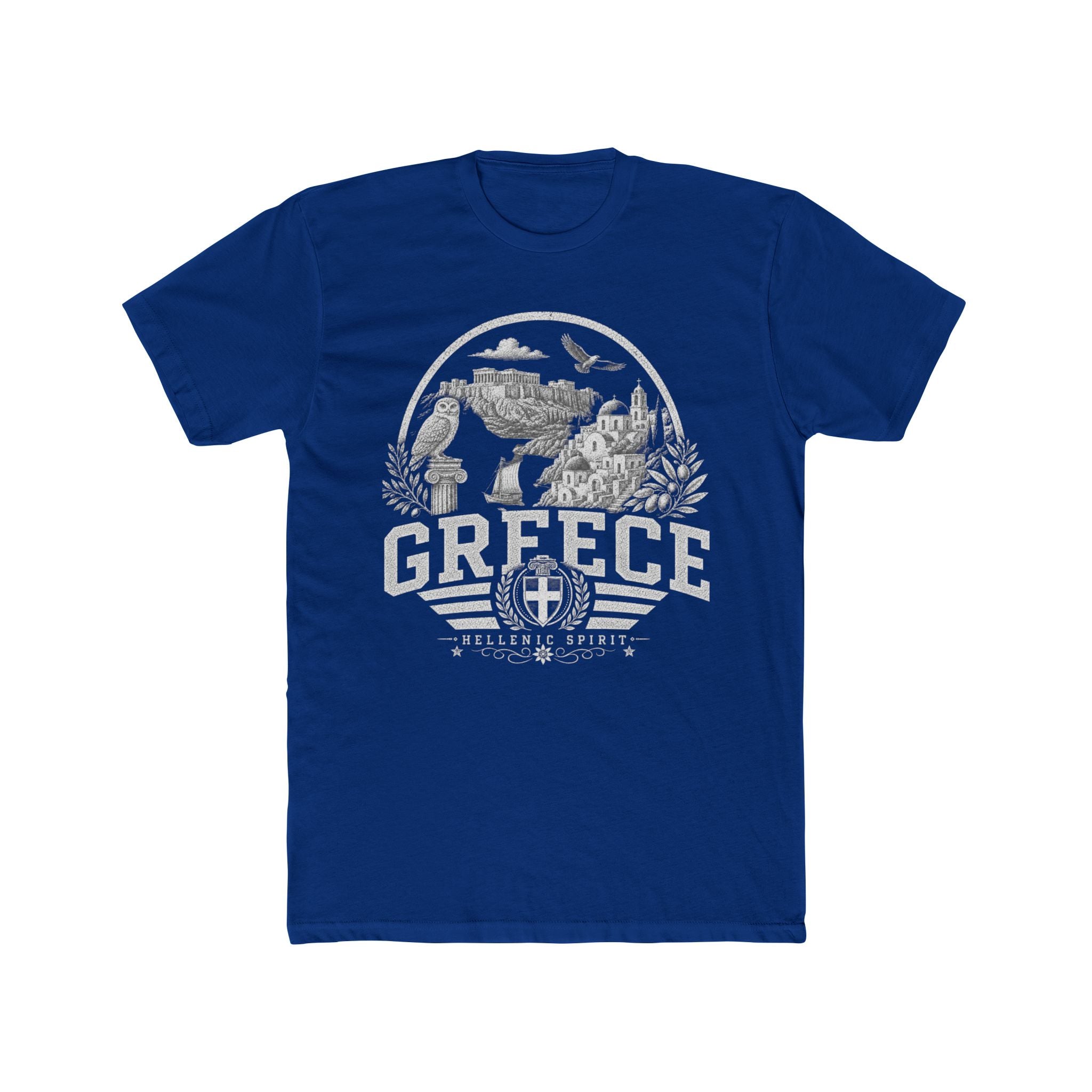 Greece vintage landmarks men's tee — iconic landmark design | Nameshi Destinations (view 11)