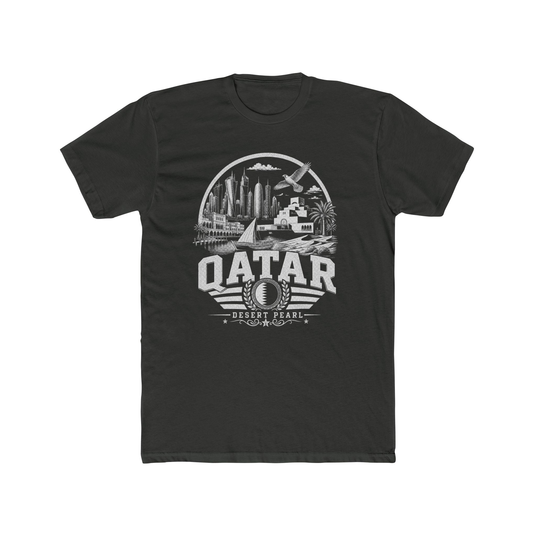 Camiseta Masculina Qatar Desert Pearl