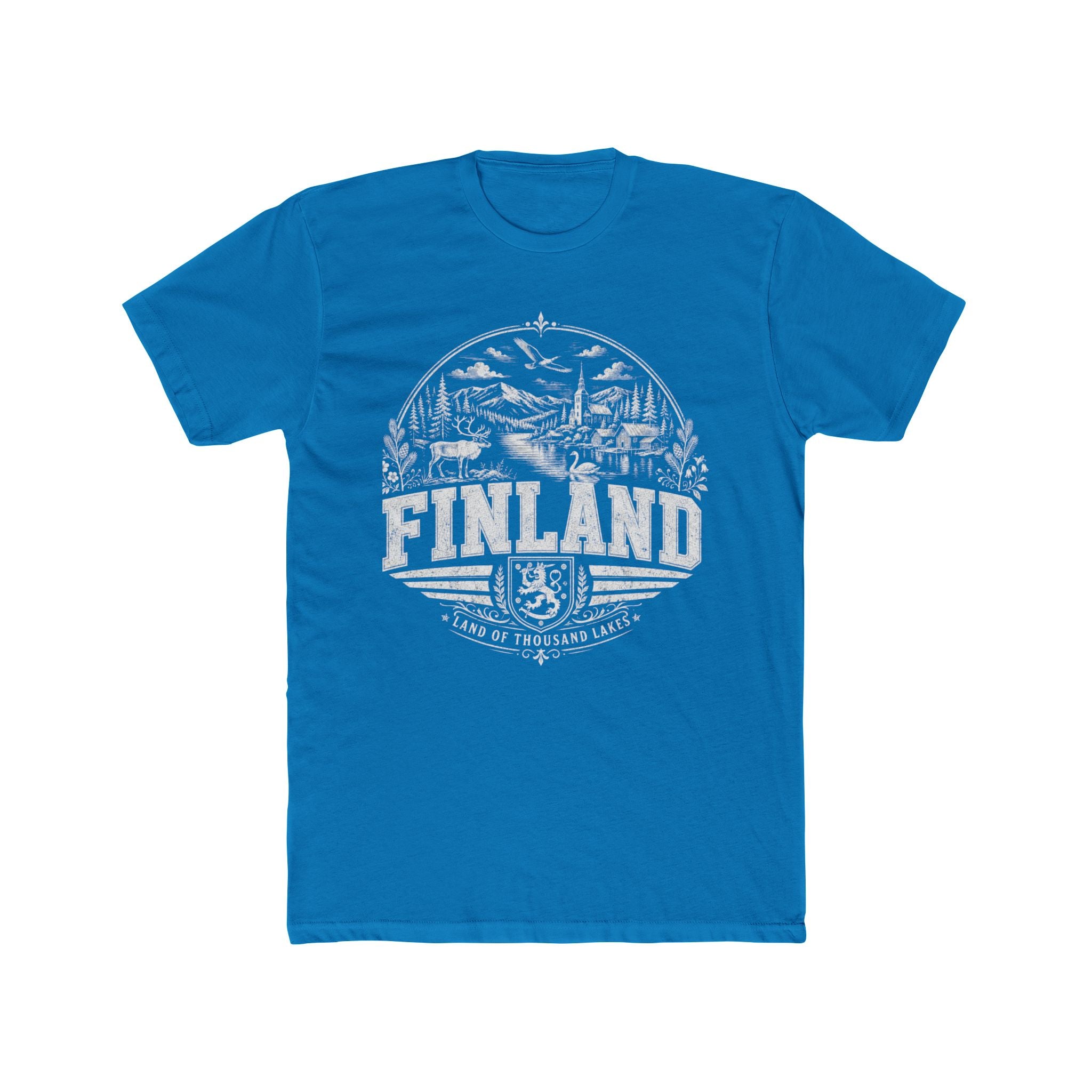 Finland vintage landmarks men's tee — iconic landmark design | Nameshi Destinations (view 9)