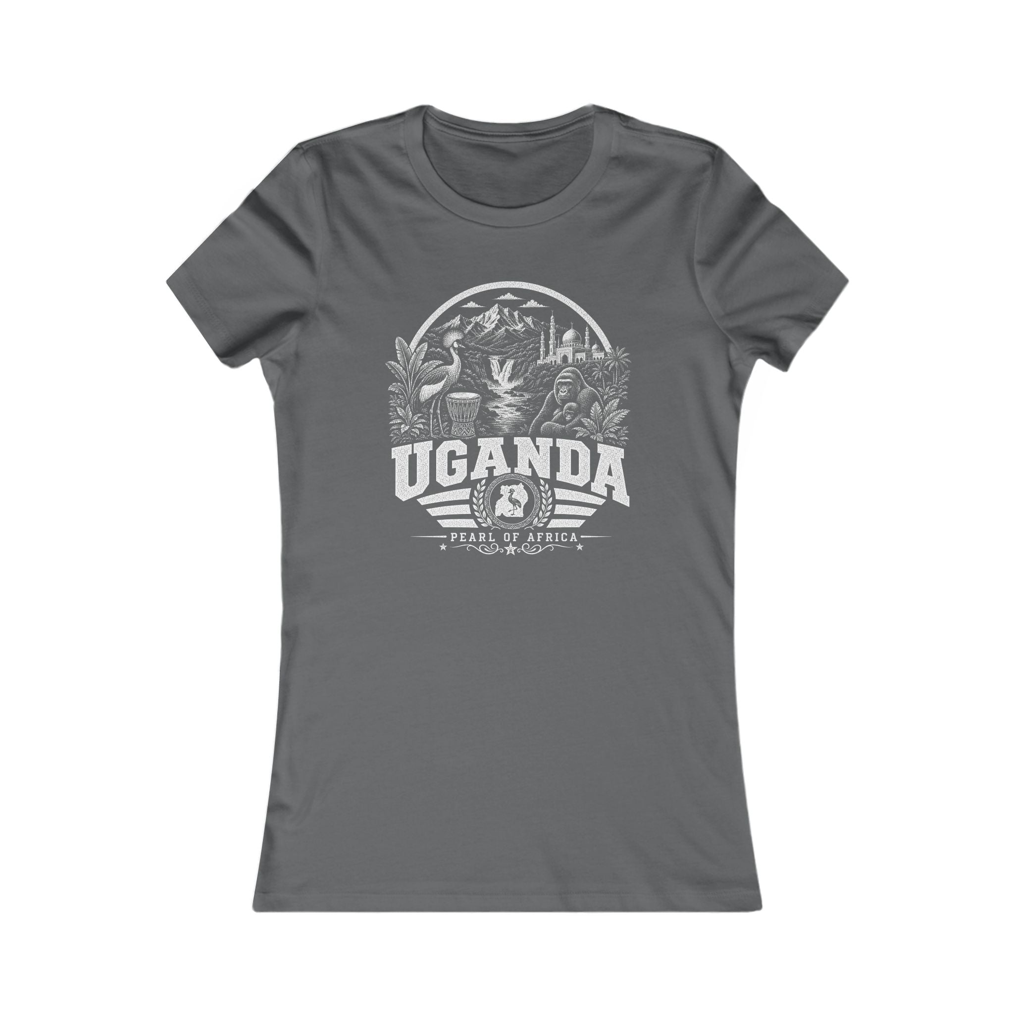 Camiseta feminina Uganda Pérola da África