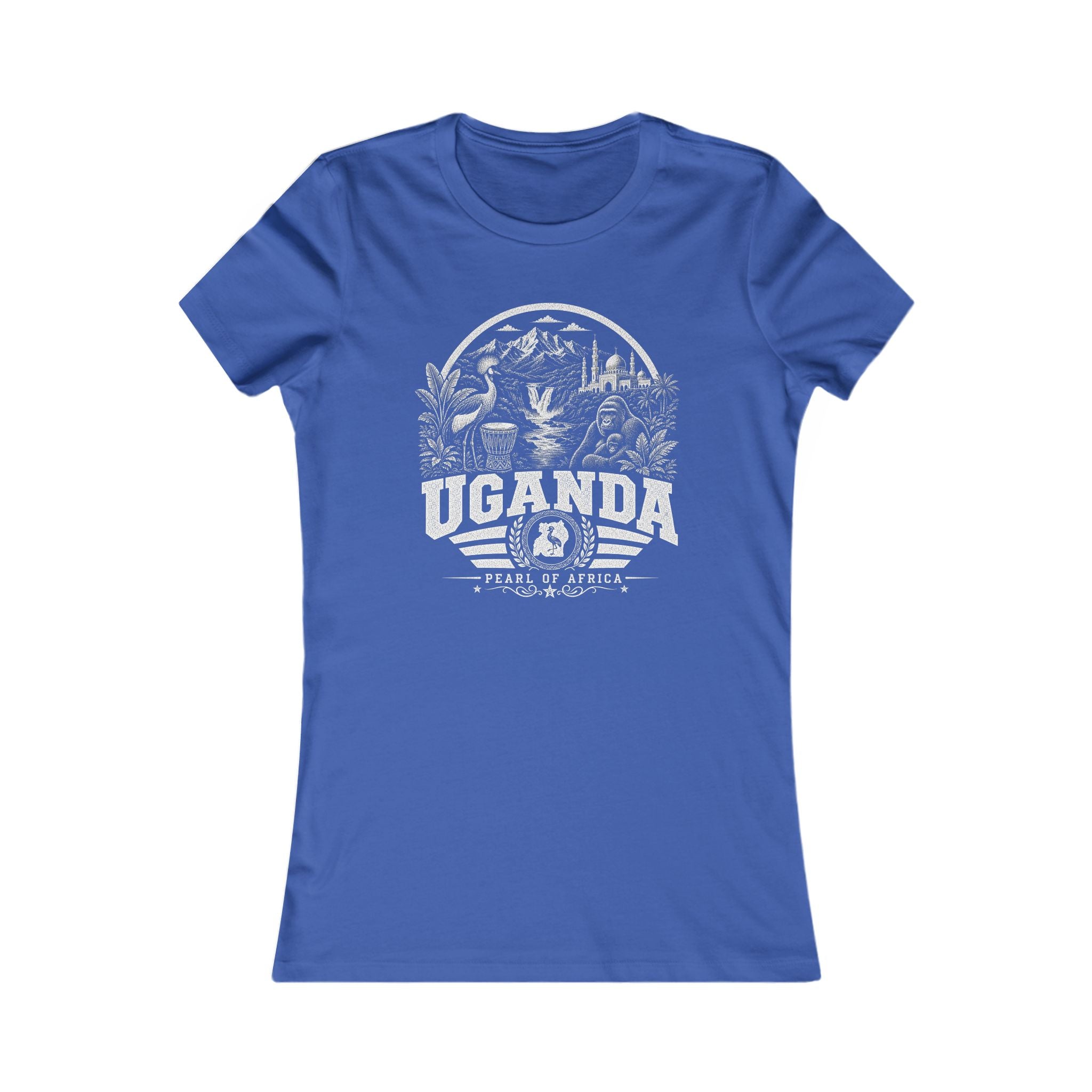 Camiseta feminina Uganda Pérola da África